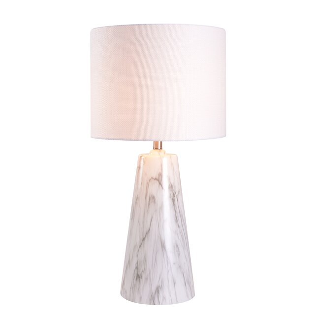 North Star Designs Bern 29.5-in White 3-Way Table Lamp with Paper Shade ...