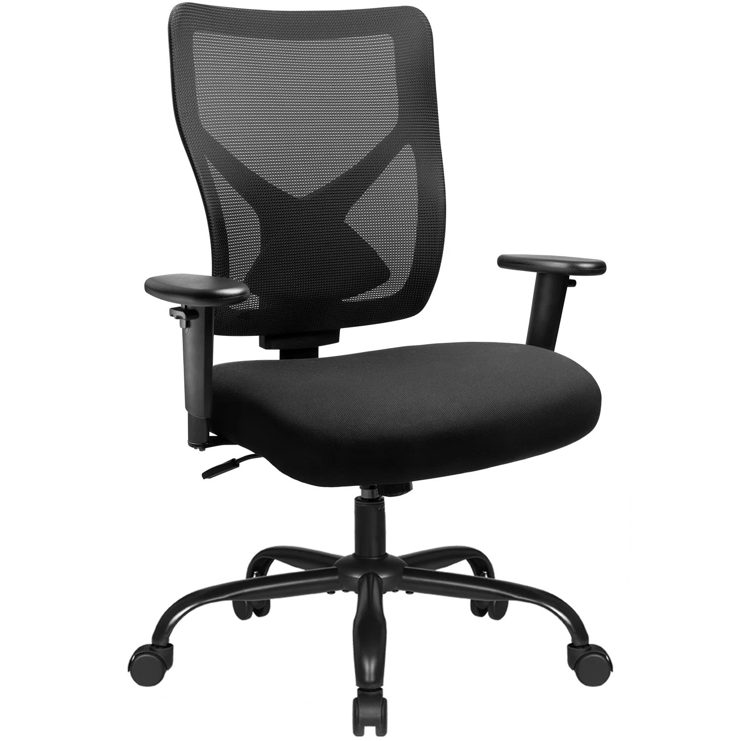 Office Chair - Ergonomic Flip-up Arm Home Office Computer Swivel Desk Chair  with Wide Seat, Thickened Seat Cushion, Widened Backrest, Storage Back