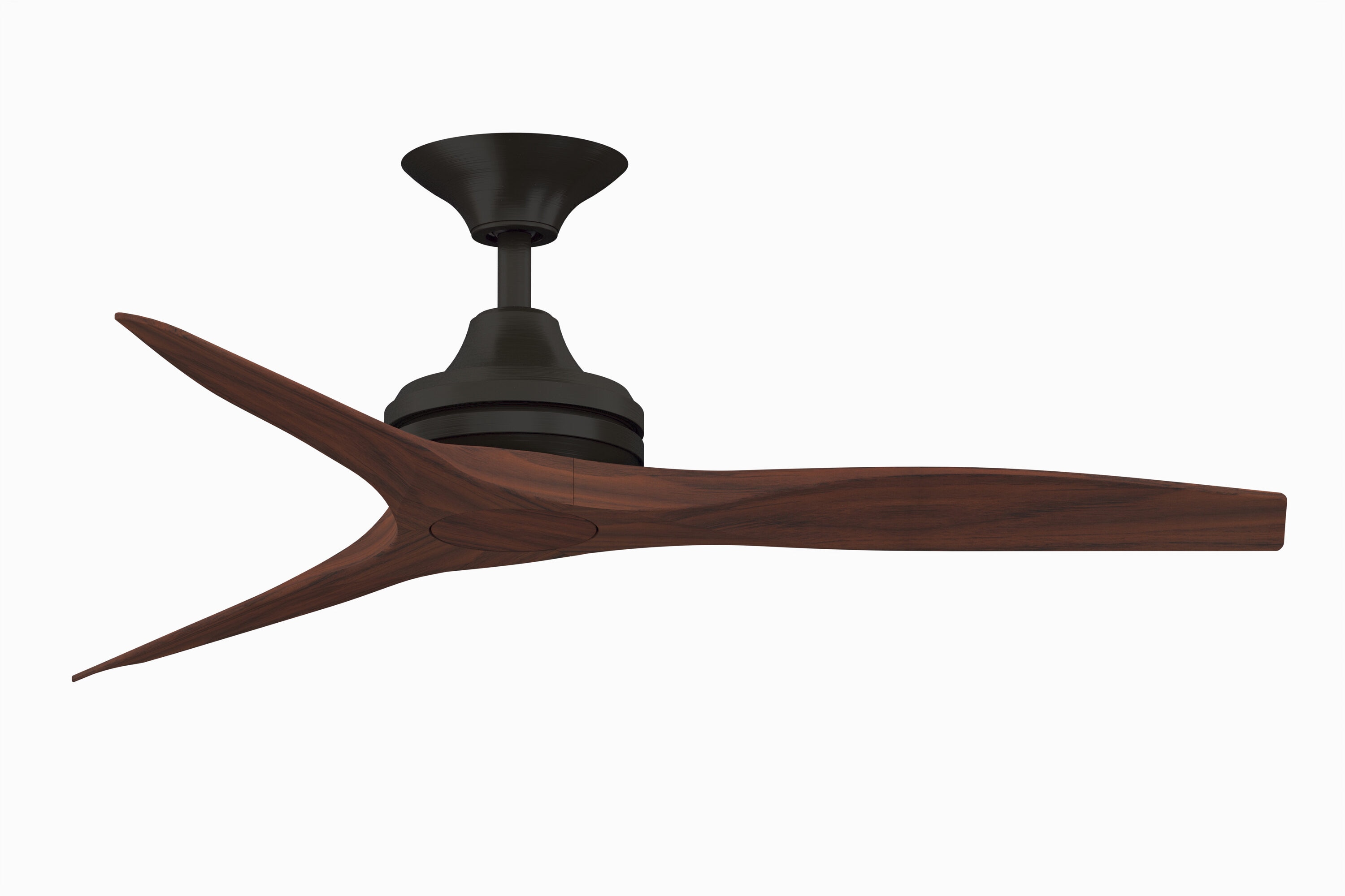 Fanimation Spitfire 48-in Dark Bronze Indoor/Outdoor Smart Ceiling Fan with Remote (3-Blade)