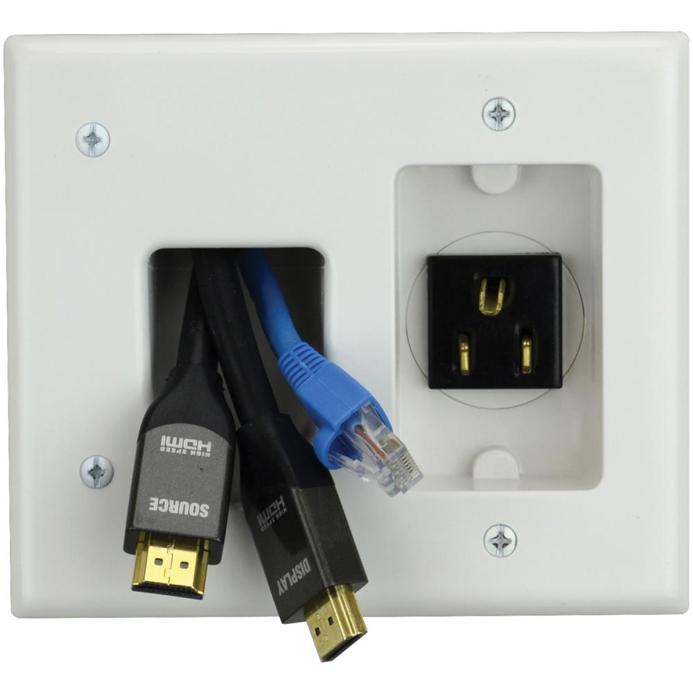 DataComm™ Recessed TV Install Kits - All Wires Hidden