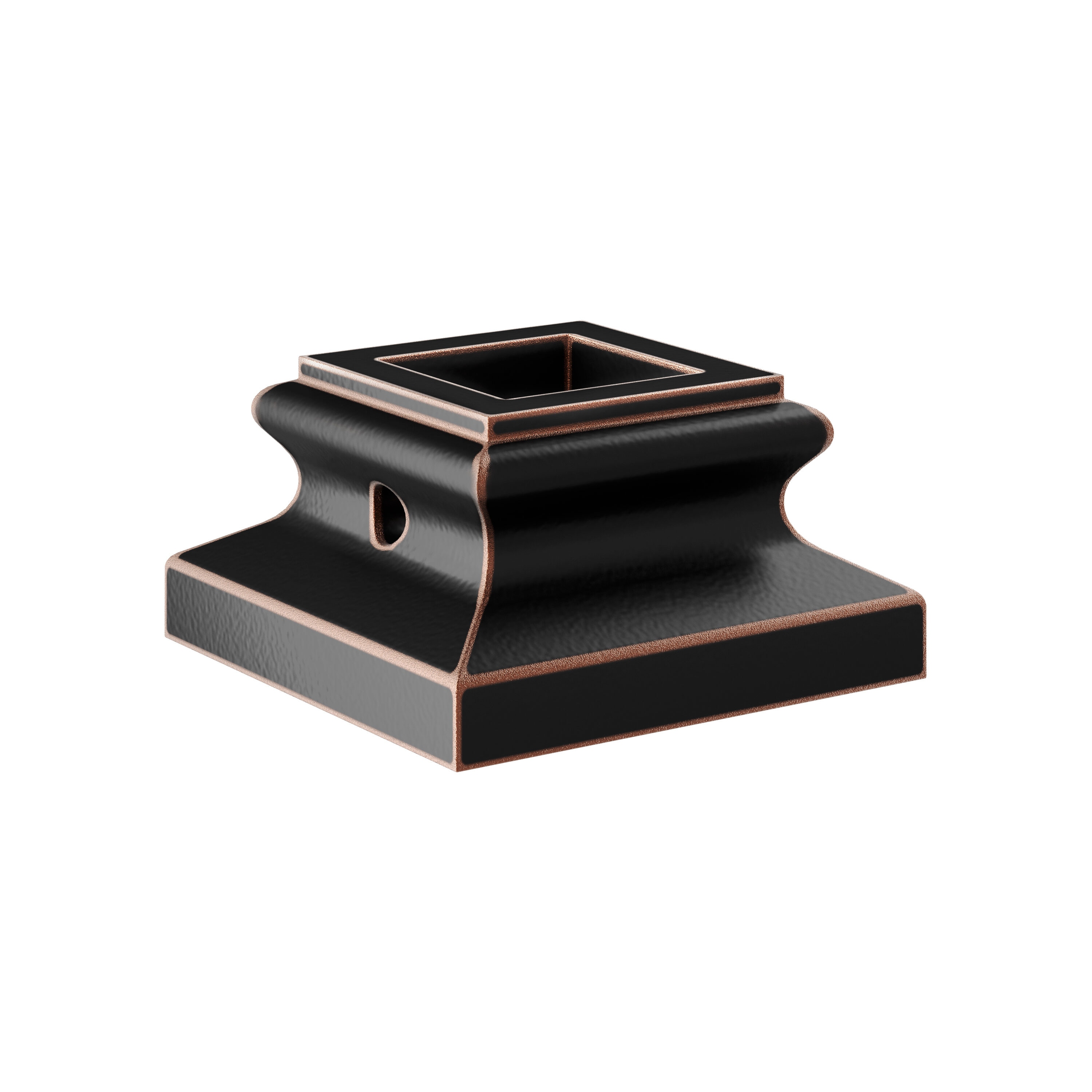 Crown Heritage 4982811RC 0.9843-in x 1.8504-in Rubbed Copper Steel Stair Baluster Shoe