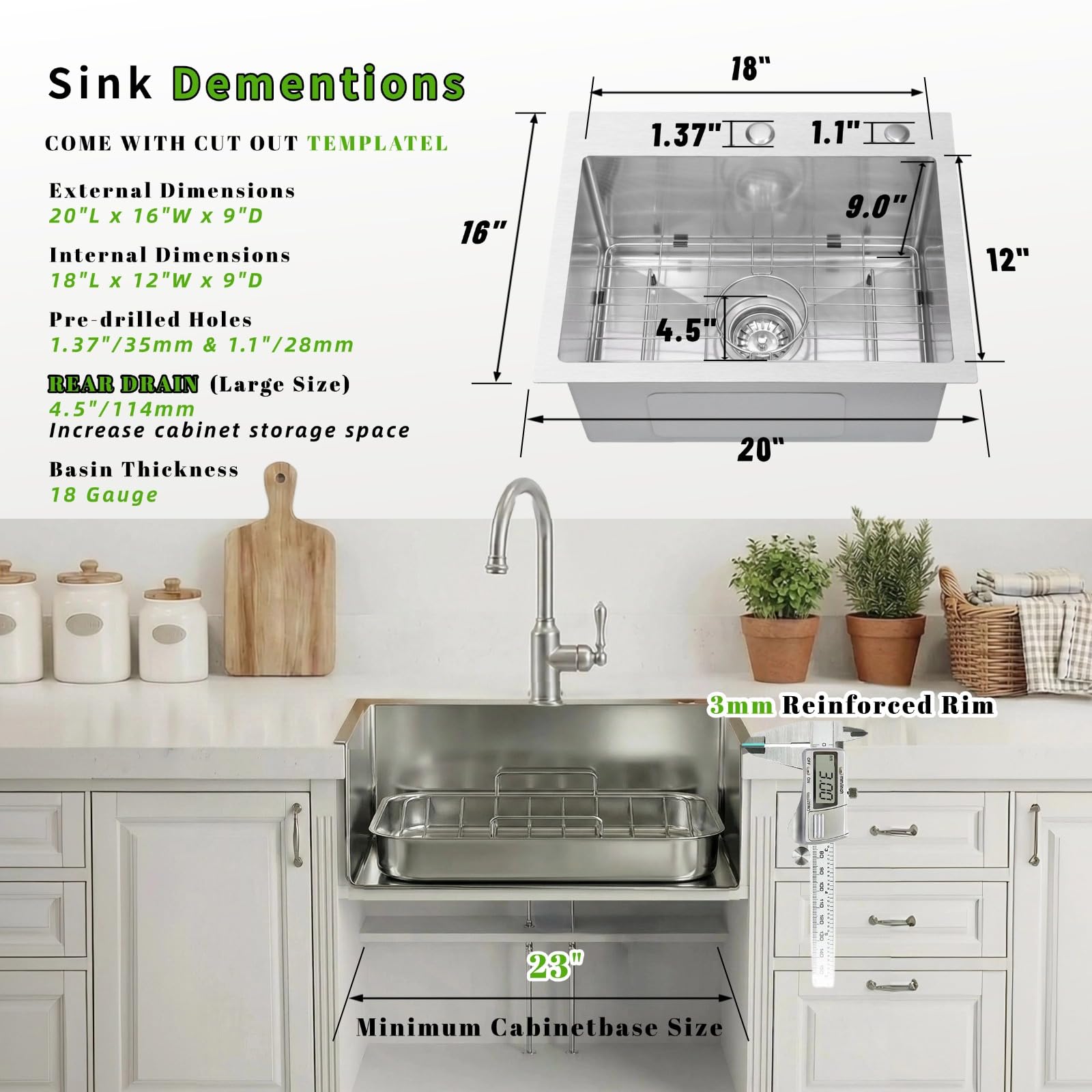 Aoibox LAB7LF6P Kitchen-Sinks - View #5
