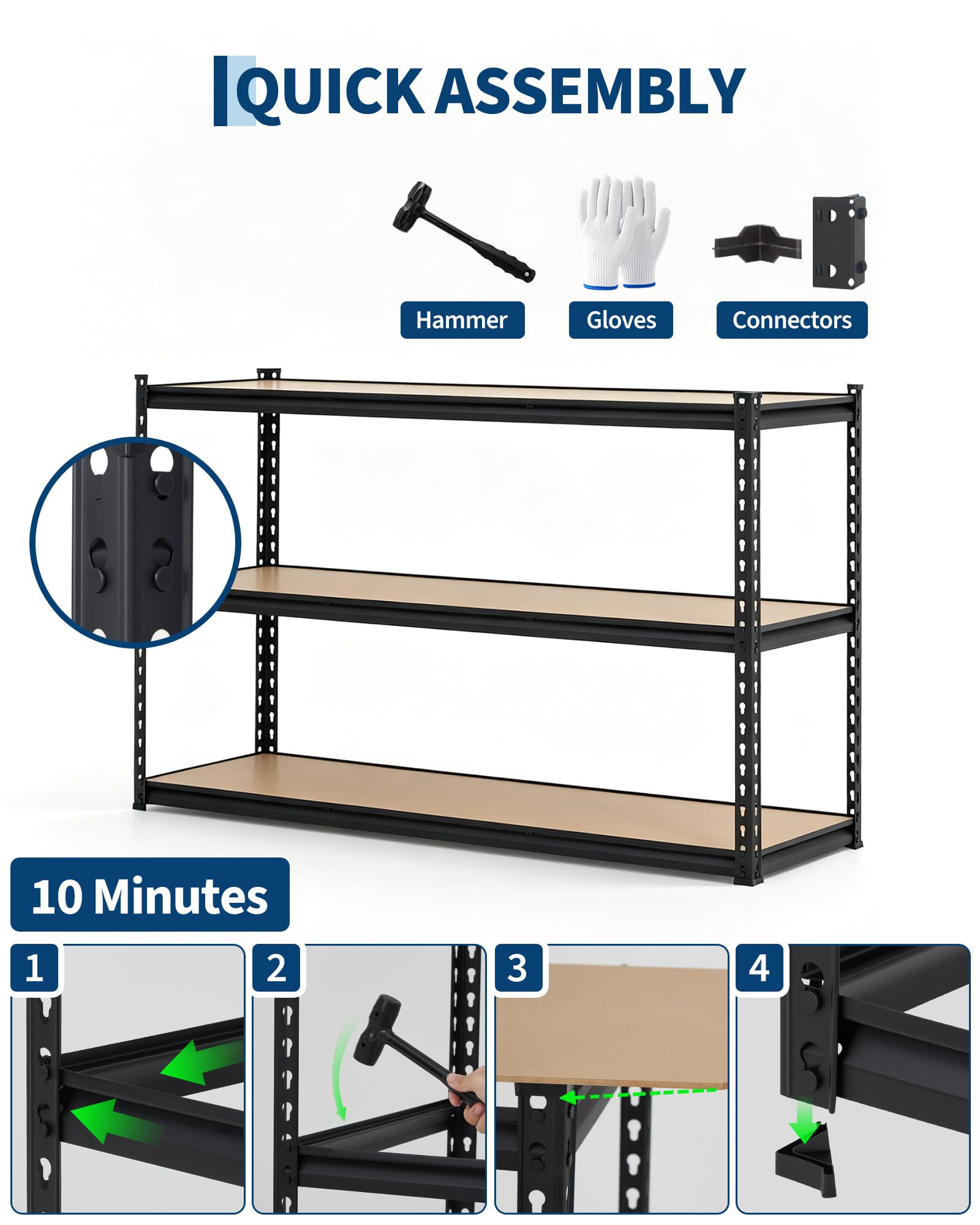 DEXSO CHUKNORZKMT0FBU Free-Standing-Shelving - View #3