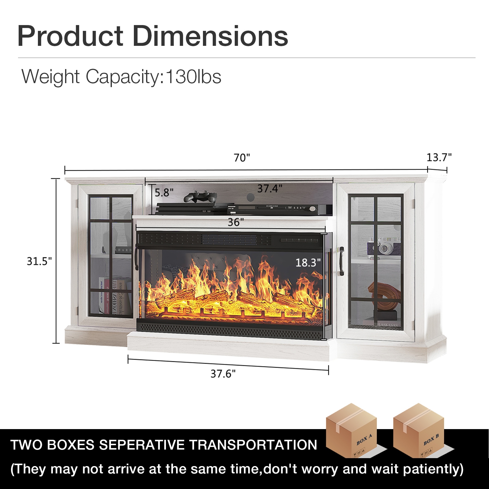 Bapipro TE18A32W Electric-Fireplaces - View #7