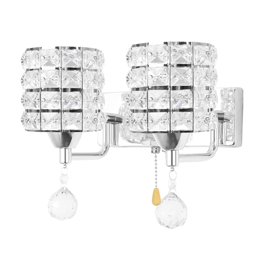 contemporary crystal wall sconces