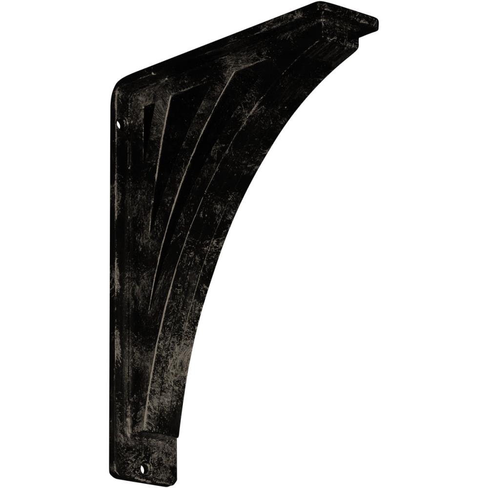 Ekena Millwork BKTM02X07X10TNEAPG Nevio 7.5-in x 2-in x 10-in Antique gold Wrought iron Countertop support bracket