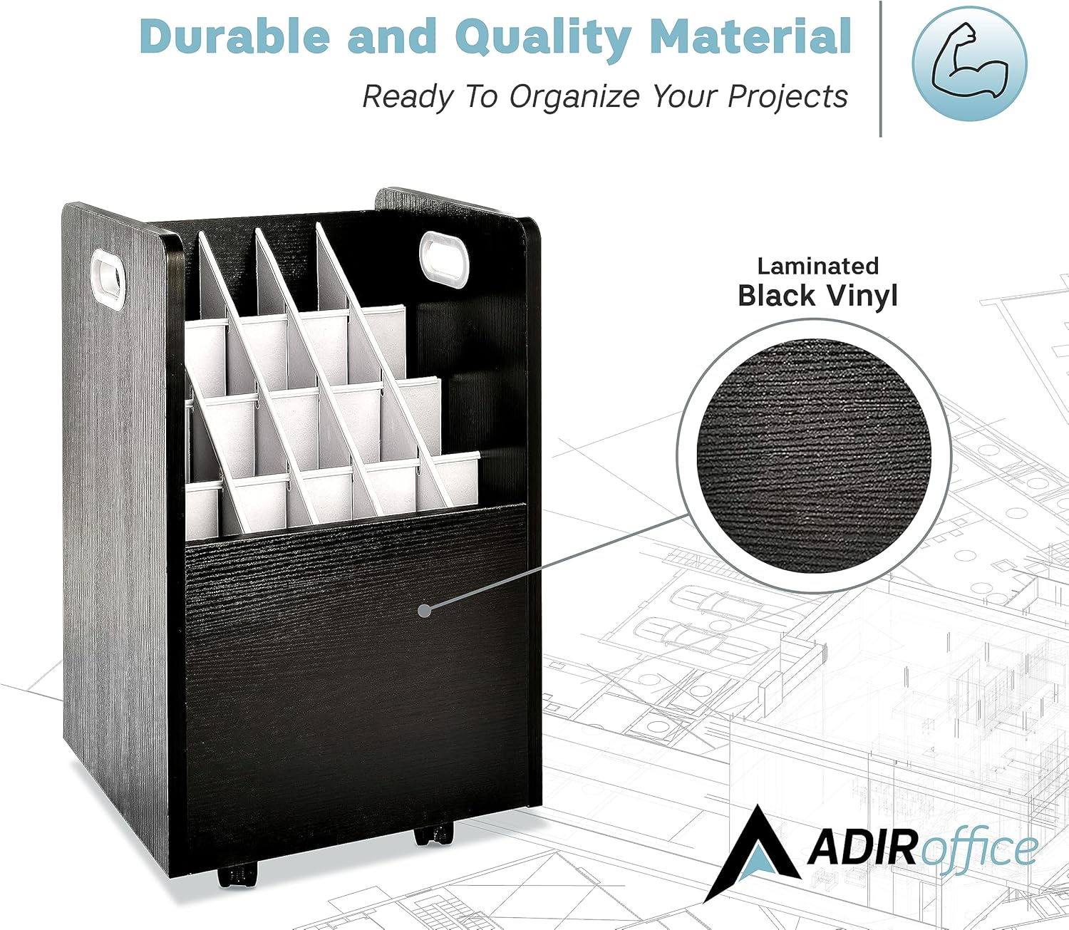 AdirOffice 624-BLK-KIT1 Office-Accessories - View #9