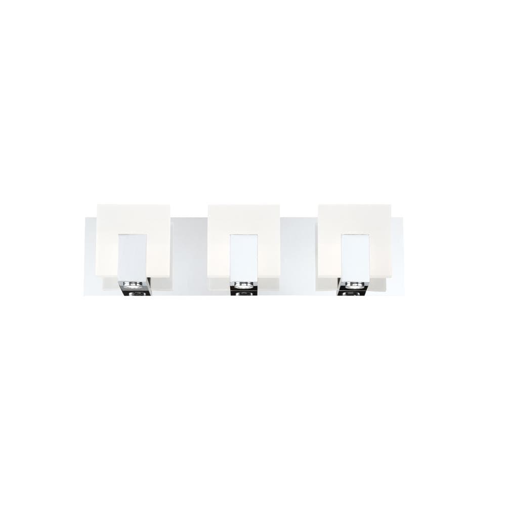 Eurofase 34143-018 Canmore 20-in 3 -Light Chrome Integrated LED Modern/contemporary Vanity light