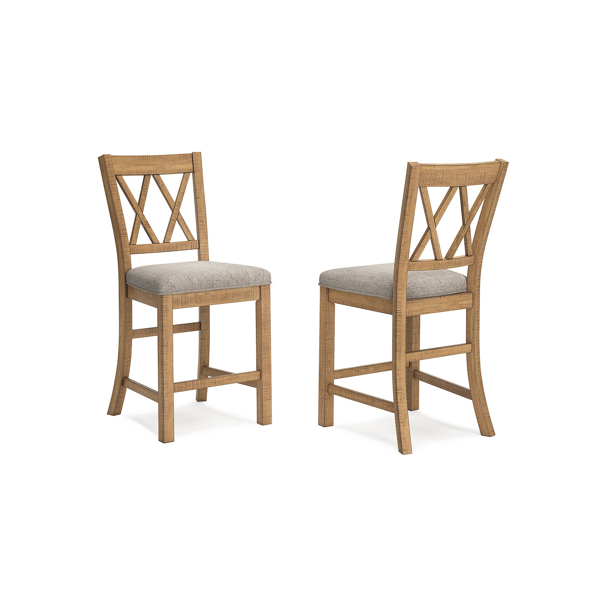 Signature Design by Ashley FD773-124 Havonplane White Counter Height Barstool Set of 2