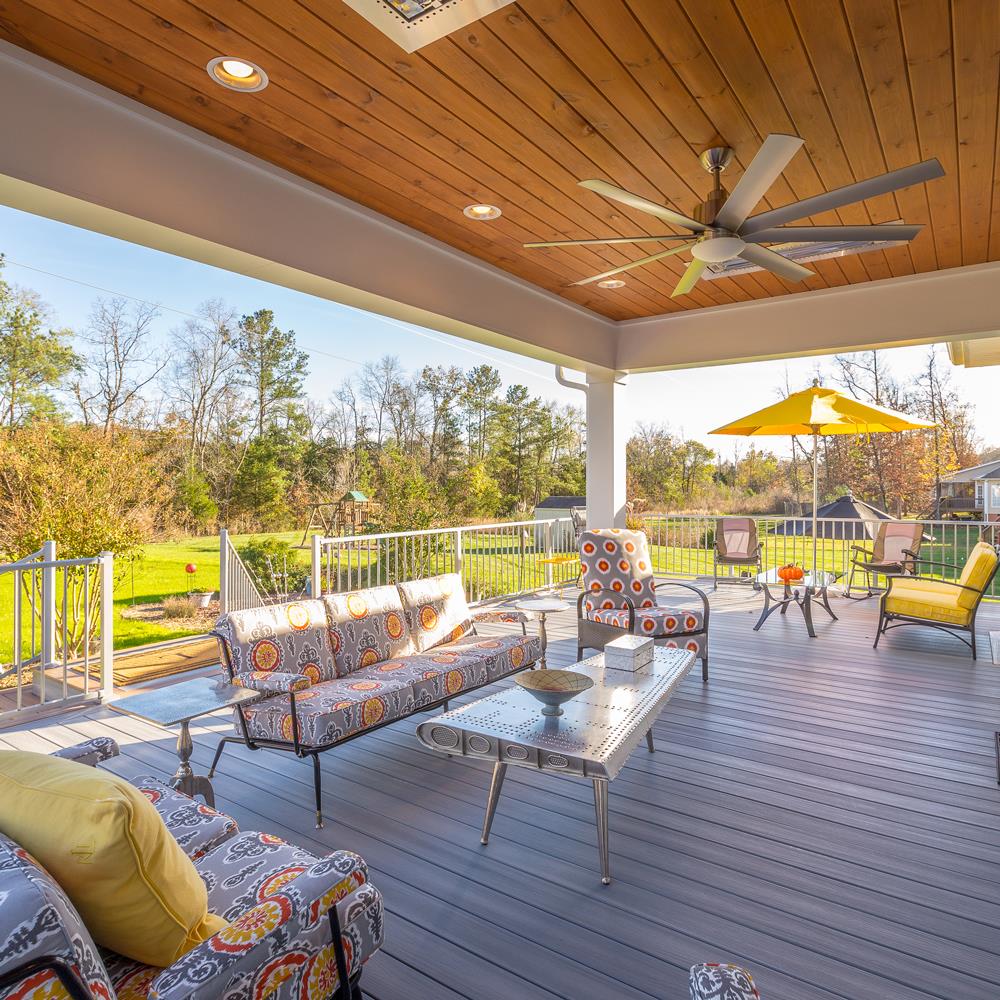 Fiberon Horizon 12-ft Castle Gray Square Composite Deck Board In The ...