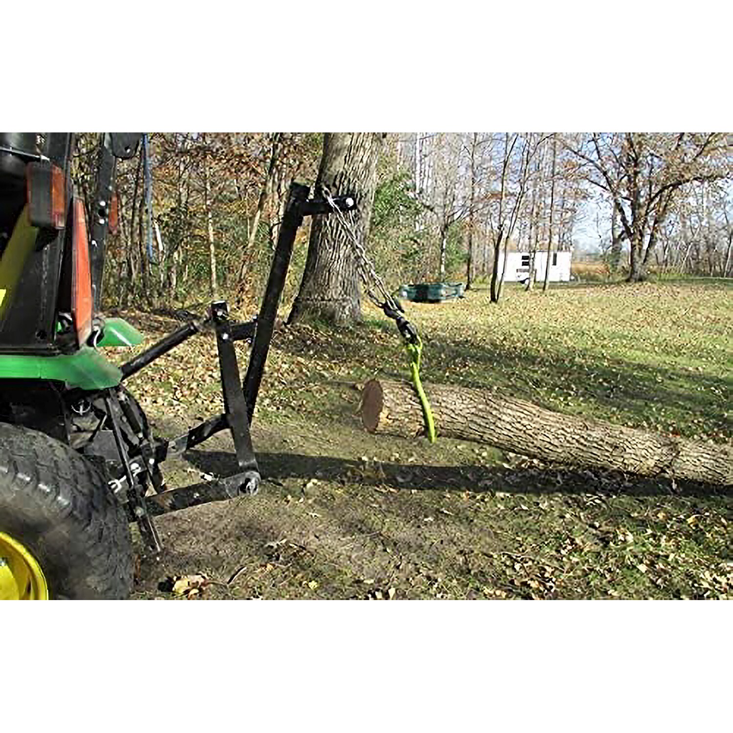 Heavy Duty Black Steel Log Skidding Arm with Chain