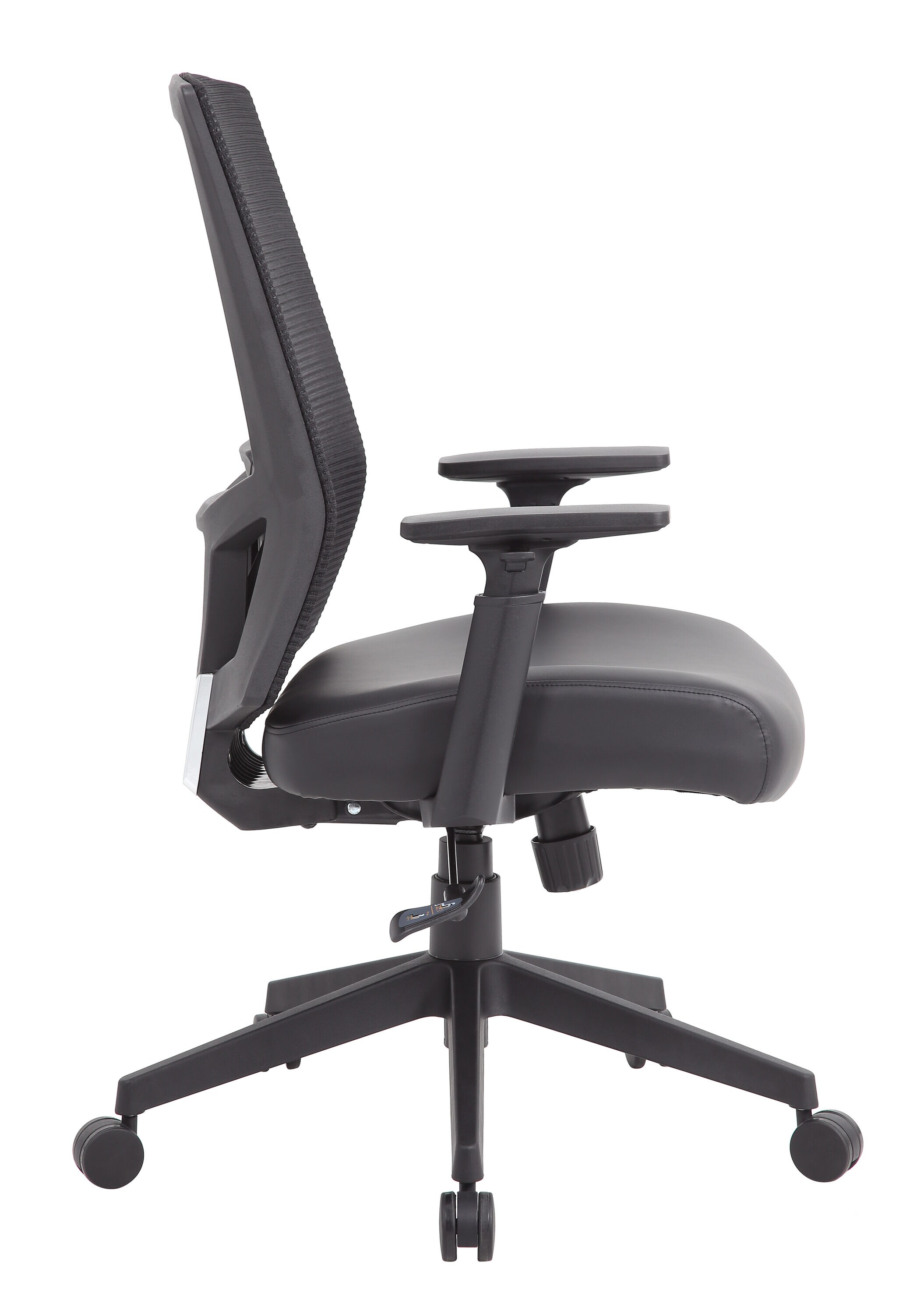Black High Back Mesh and Vinyl Adjustable Task Chair