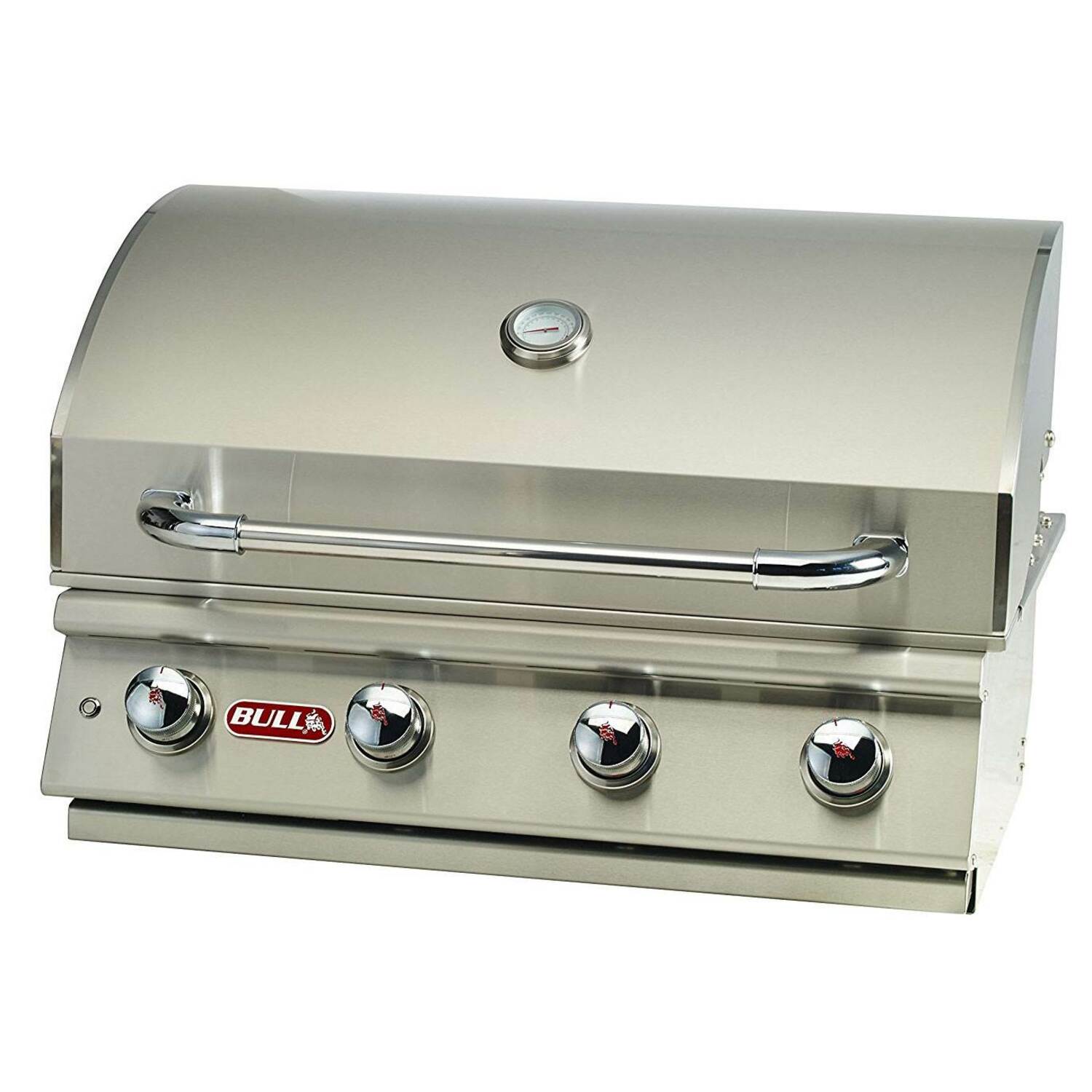 Bull Outdoor Products 82023 Silver Liquid Propane Gas Grill with Integrated Smoker Box