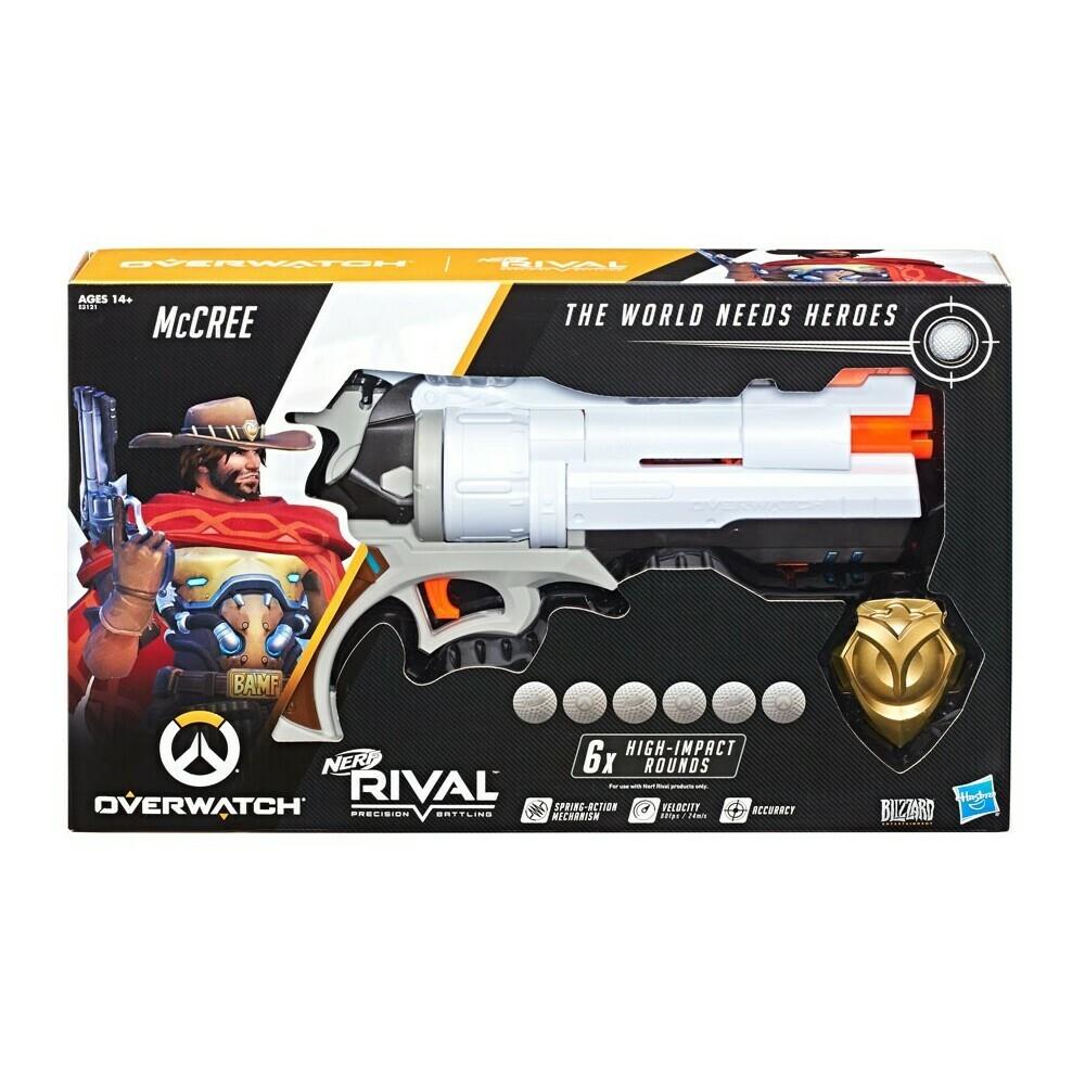 Hasbro ACDD42098  HSBE3121 Nerf Rival- Overwatch Mccree, Pack of 3