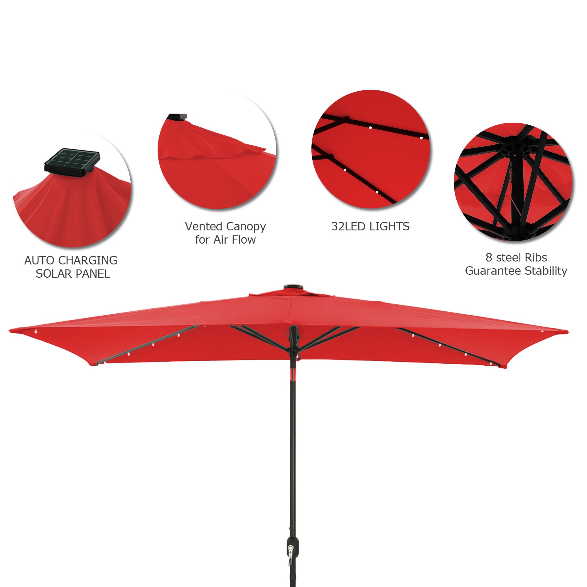 Boyel Living BL-OD011LEDRD Umbrellas-2 - View #8