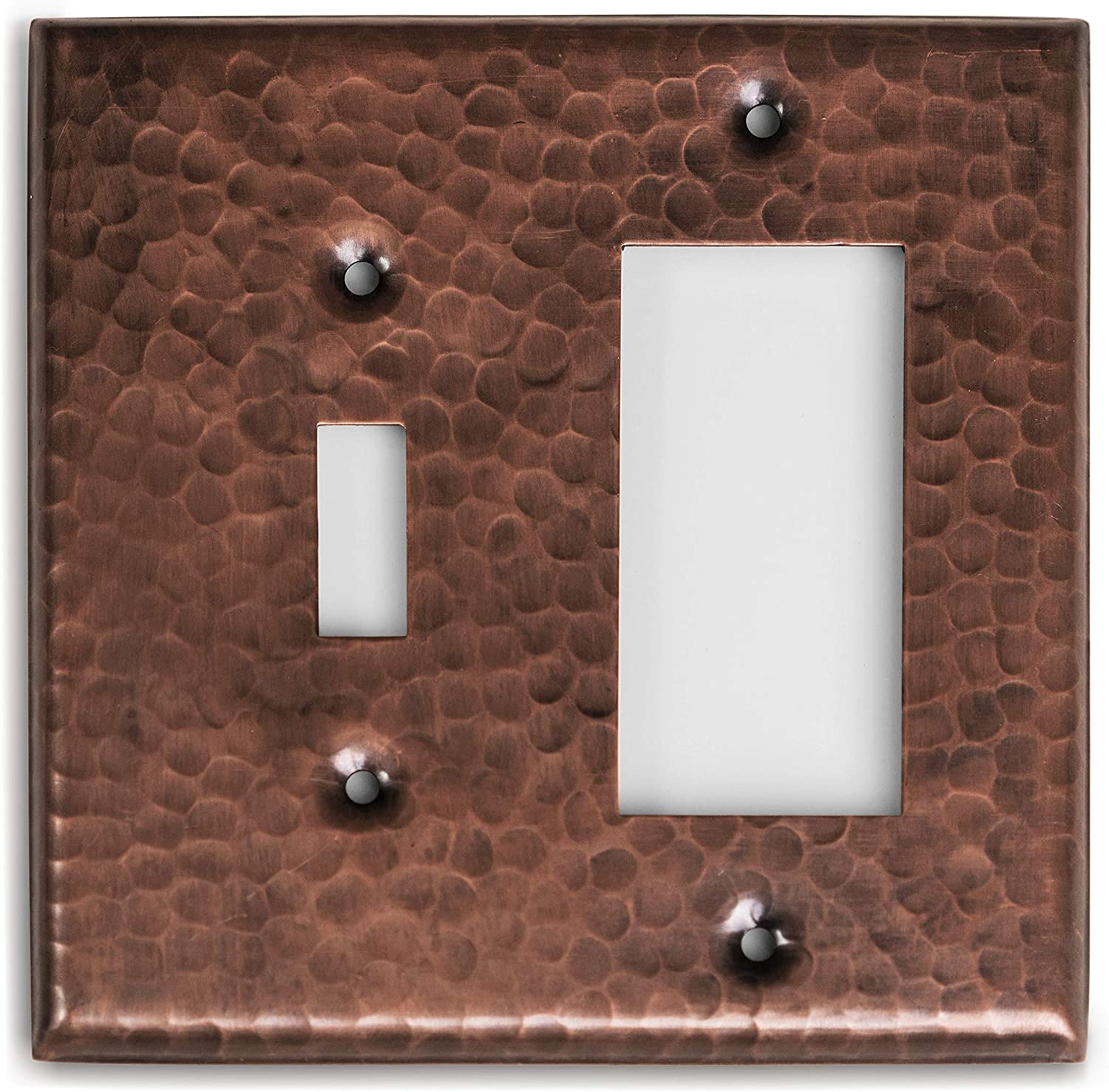 Monarch Abode 17011 2 -Gang Standard Size Oil Rubbed Bronze Metal Indoor Decorator Wall Plate