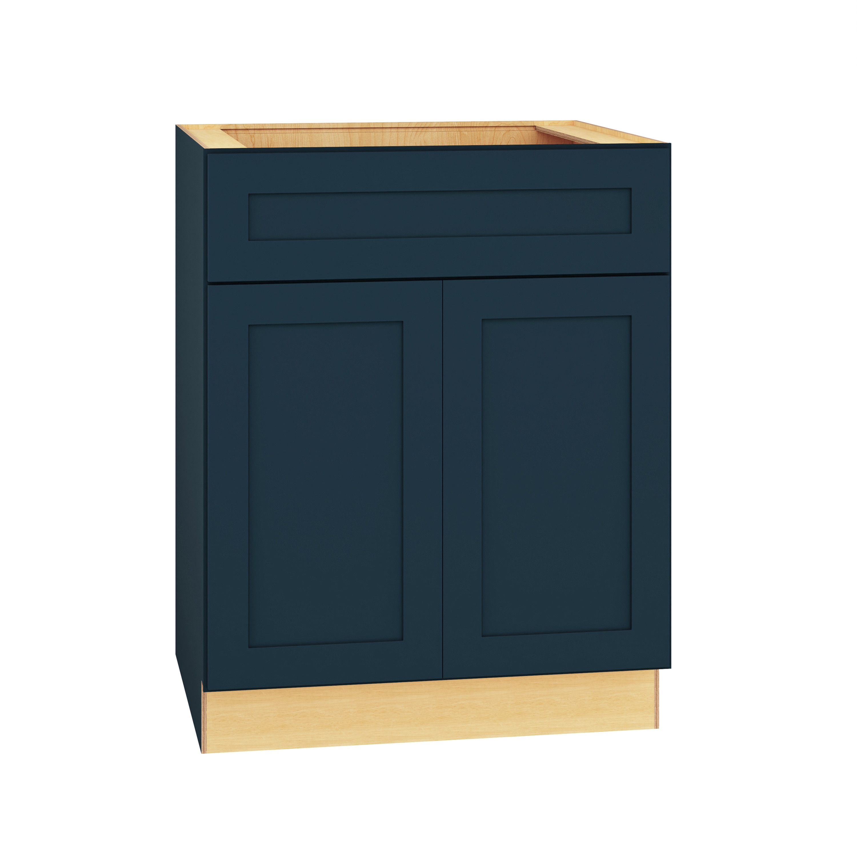 Diamond Express 330 SB27 Jamestown 27-in W x 34.5-in H x 24-in D Regatta Blue Sink Base Fully assembled Plywood Cabinet (Recessed Panel Shaker)