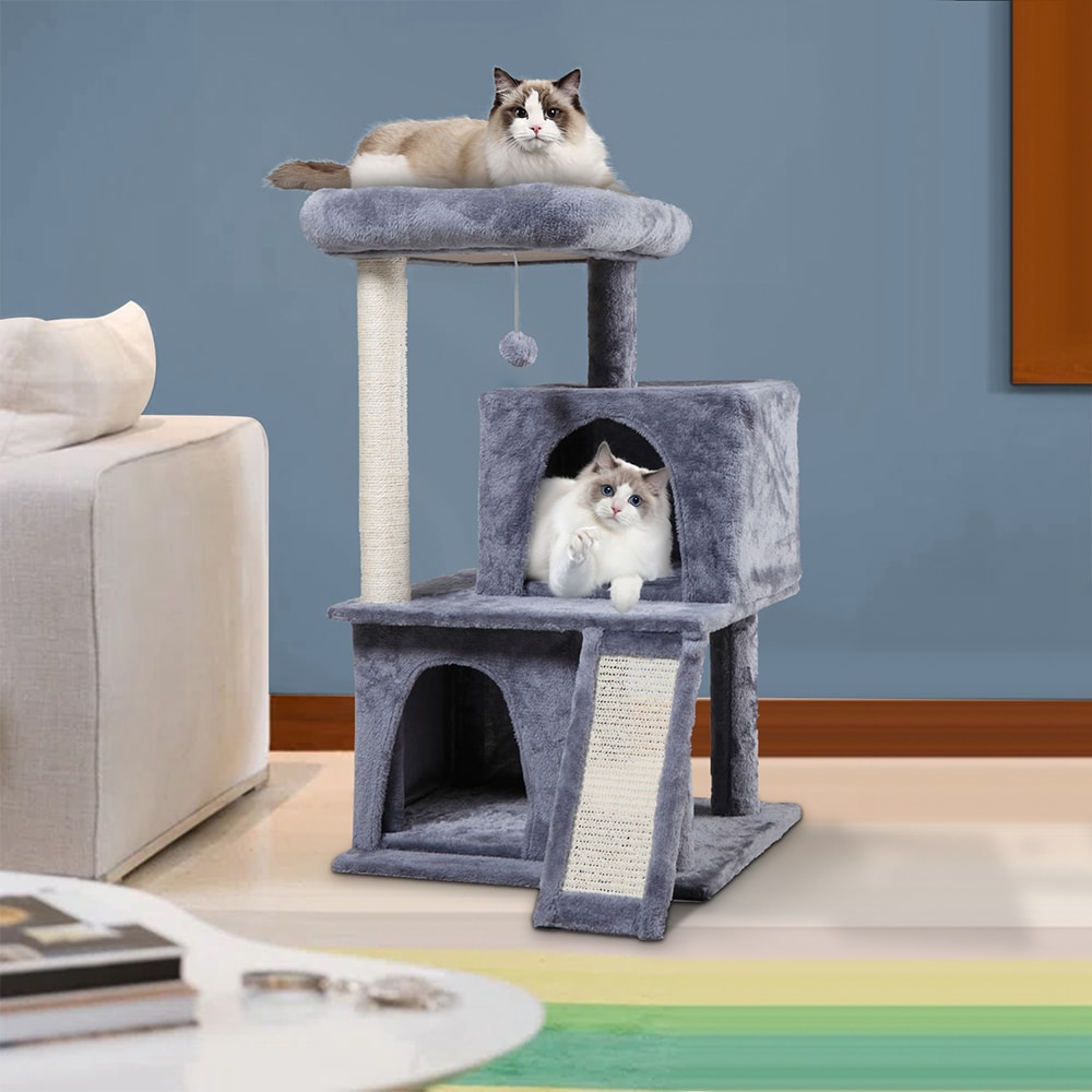 Topcraft PCW008 34.8-in x 19.7-in Gray Cat Tree