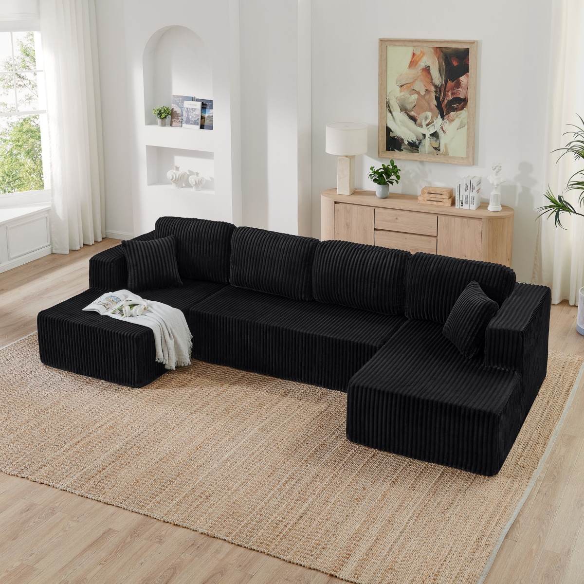 Photo inspiration: Picture Idea: Streamdale Furniture Streamdale U Shape Modular Sectional Sofa Modern