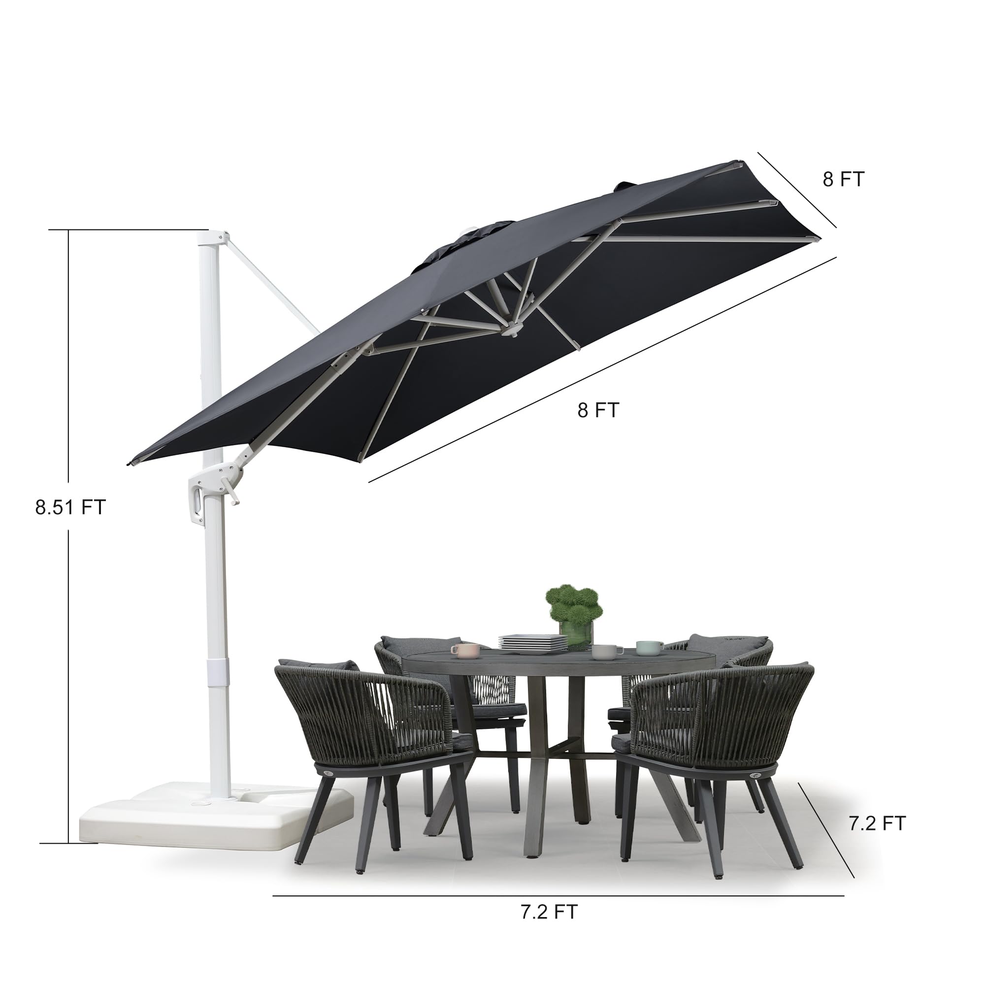 PURPLE LEAF LS02XBS08-GY Umbrellas-2 - View #9