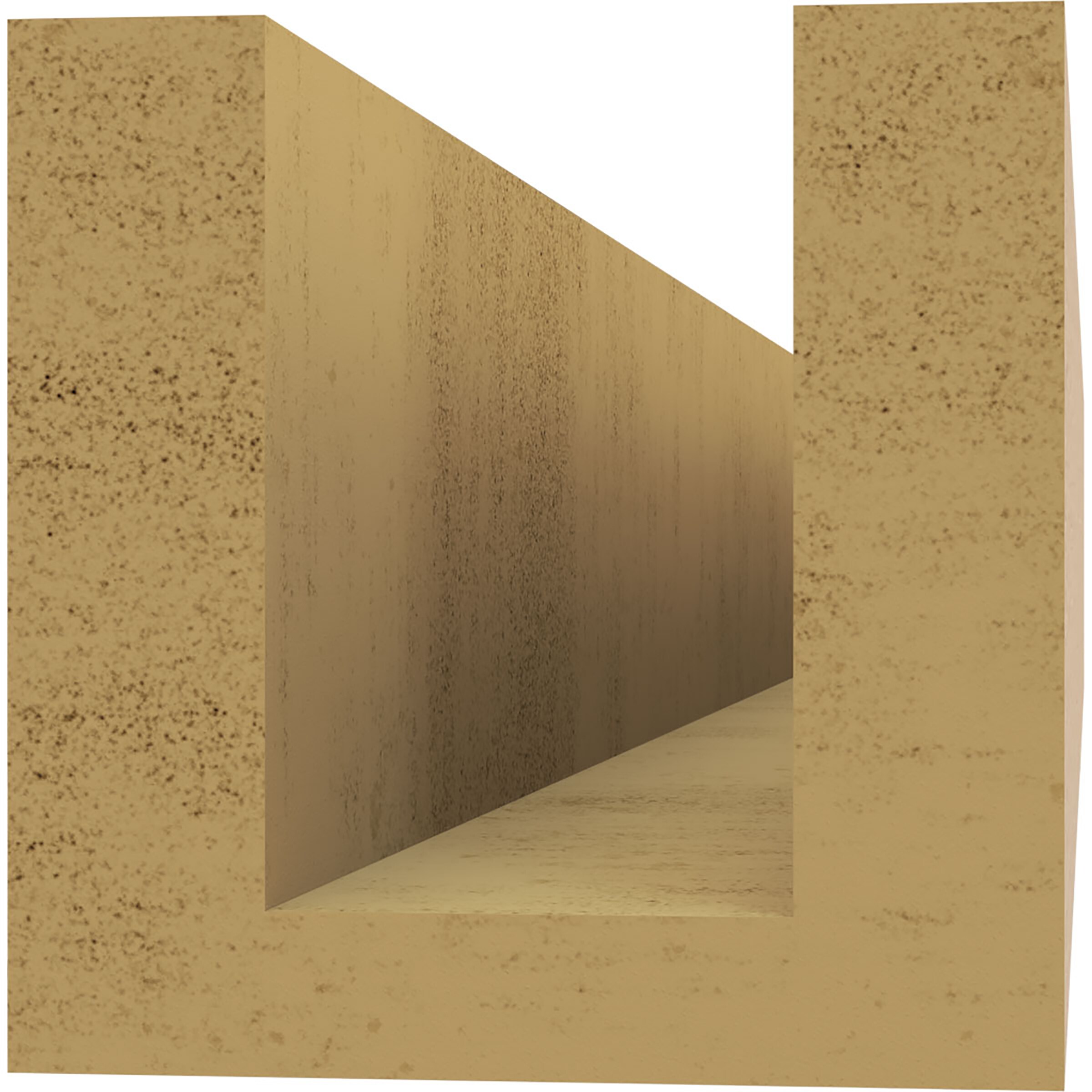 Ekena Millwork RFTU04X04X28BLKRCPR Exterior-Brackets-Braces - View #4