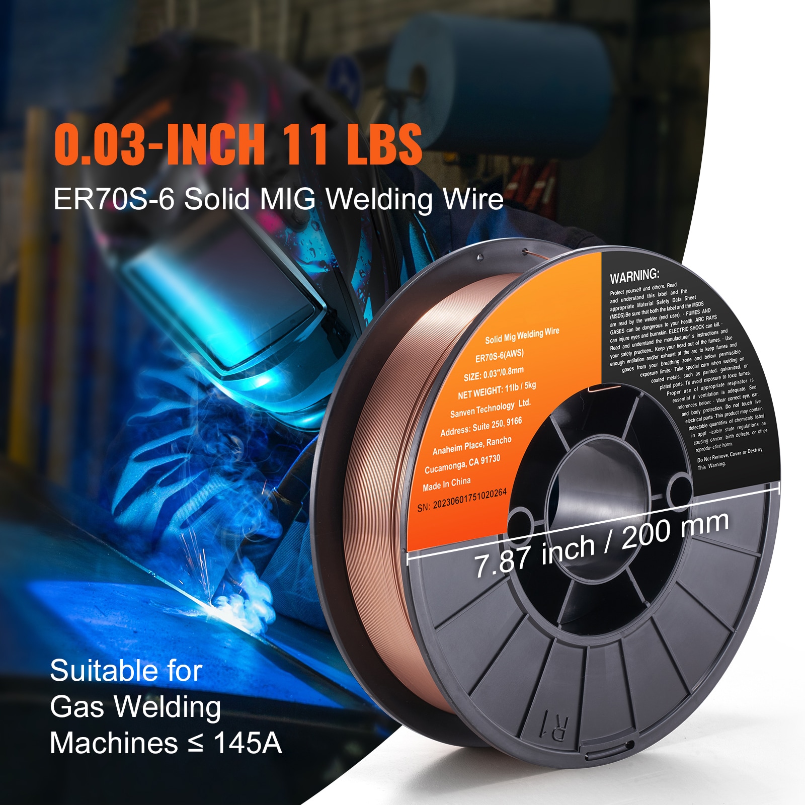 VEVOR SXHSJMIGER70SL7MJV0 Consumable-Welding-Wire - View #3