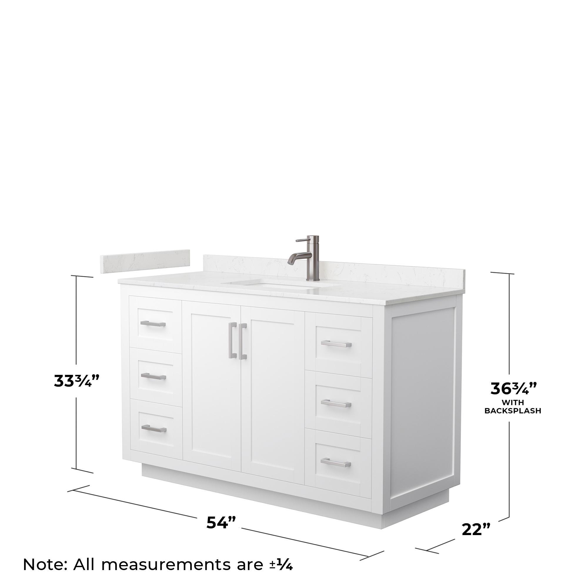 Wyndham Collection WCF292954SWHC2UNSMXX Bath-Vanity-Combo - View #5
