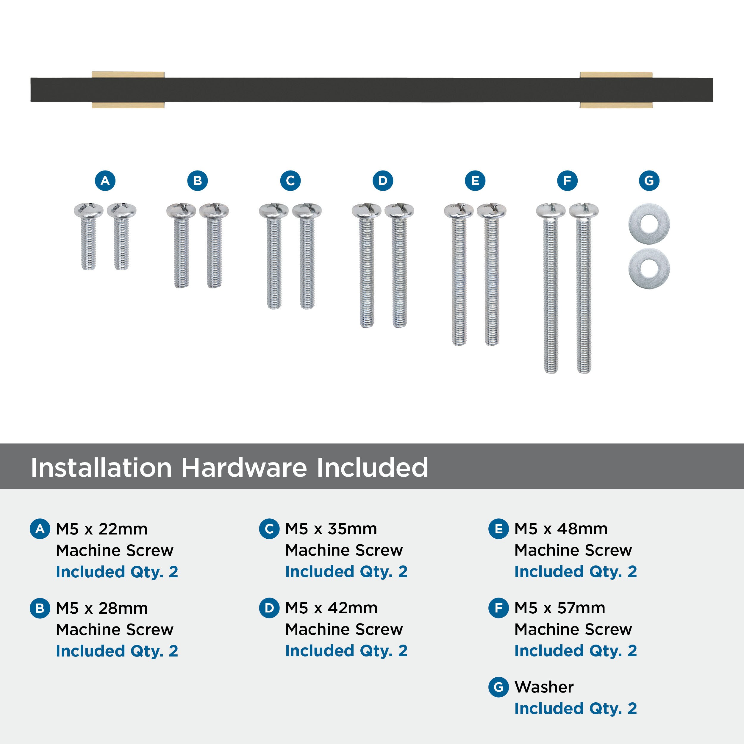 Amerock BP54090BBZMB Cabinet-Pulls - View #3