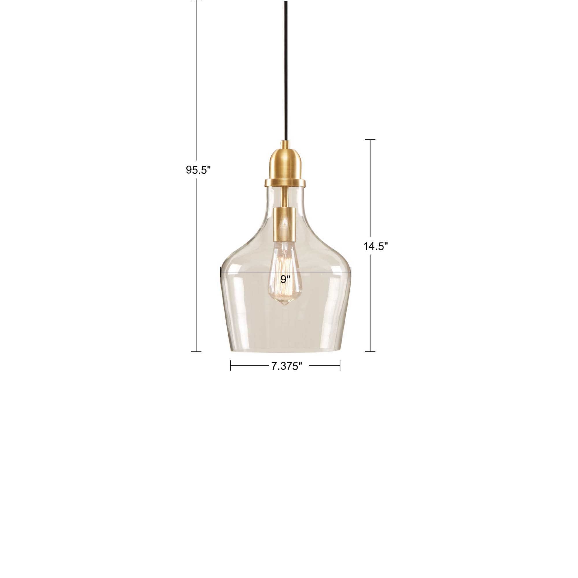 Poinic LRJ-P001GD Pendant-Lights - View #3