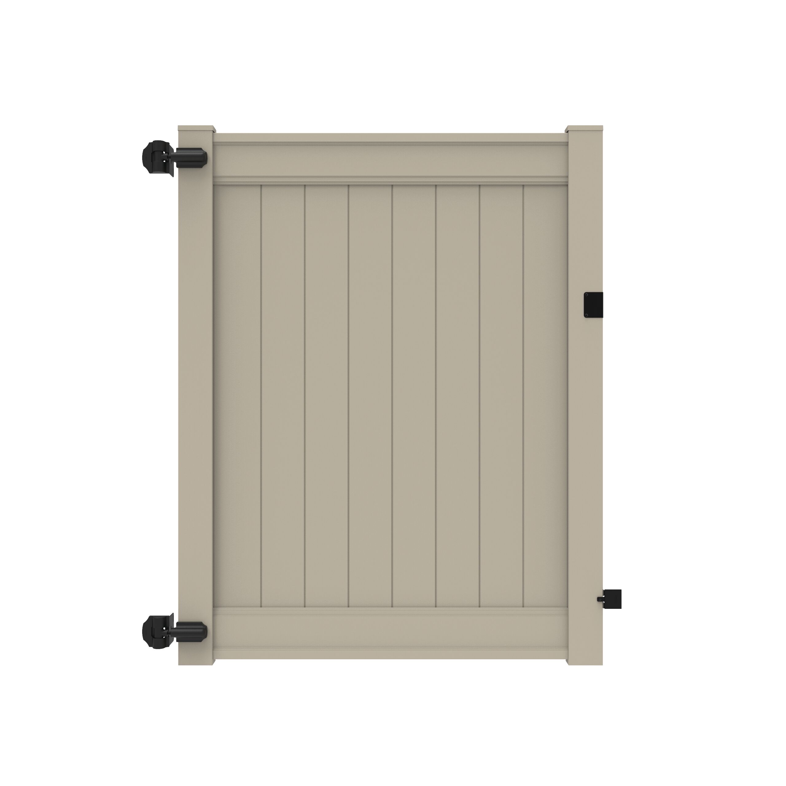 Freedom 73053899 Emblem 6-ft H x 5-ft W Clay Vinyl Flat-top Fence gate kit (Unassembled)