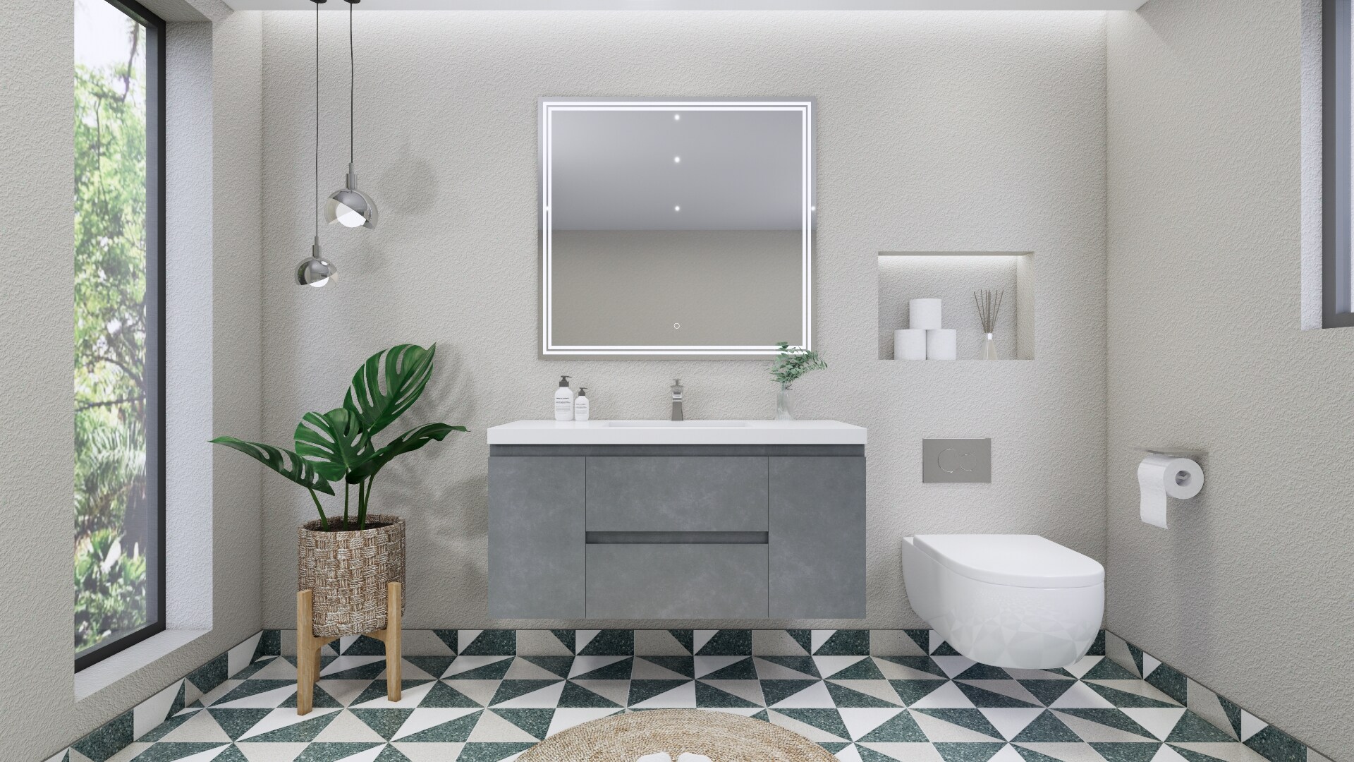 Moreno Bath MOB48S-CG Bath-Vanity-Combo - View #6
