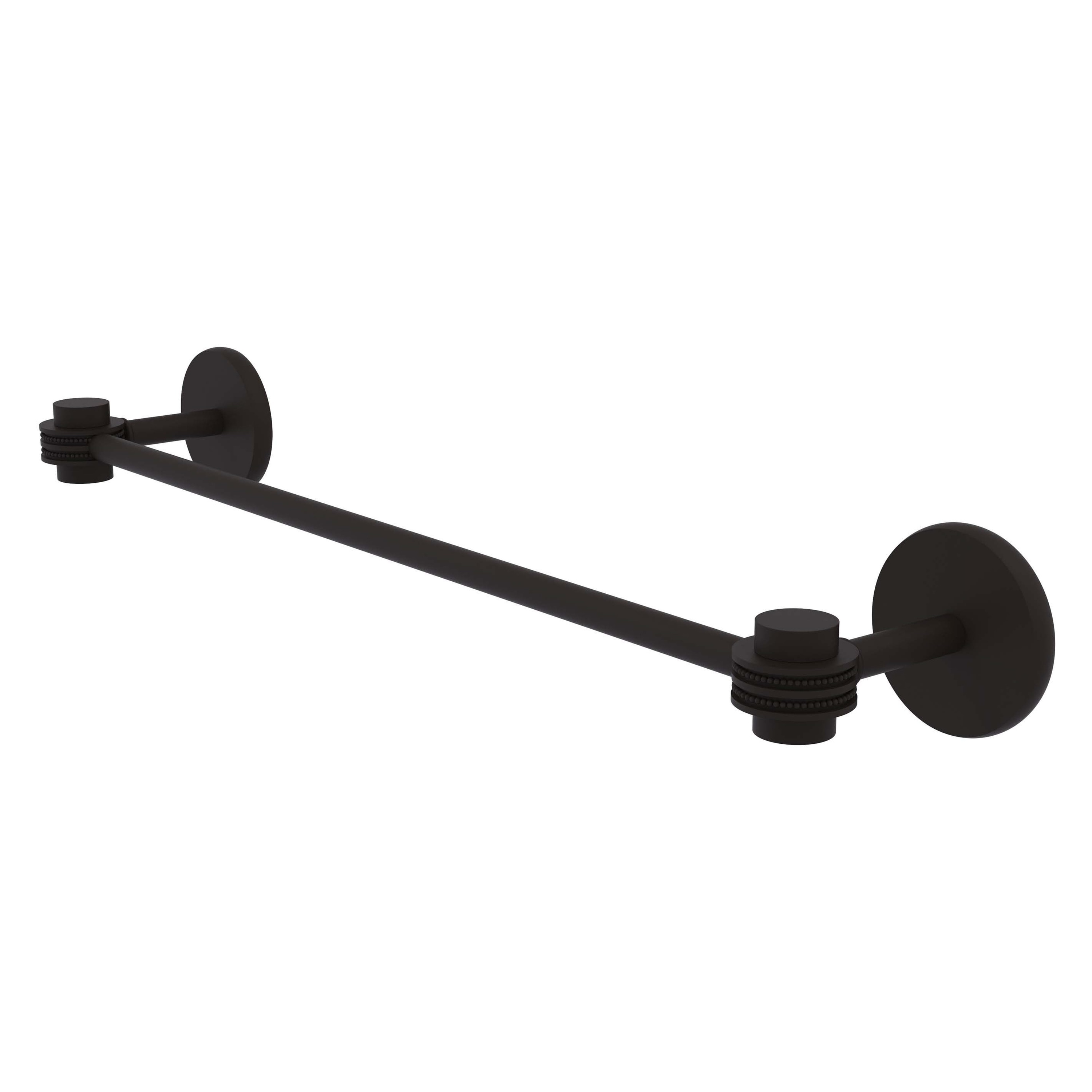 Allied Brass 7131D/24-ORB Satellite Orbit One 24-in Oil-rubbed bronze Wall mount Single Towel Bar