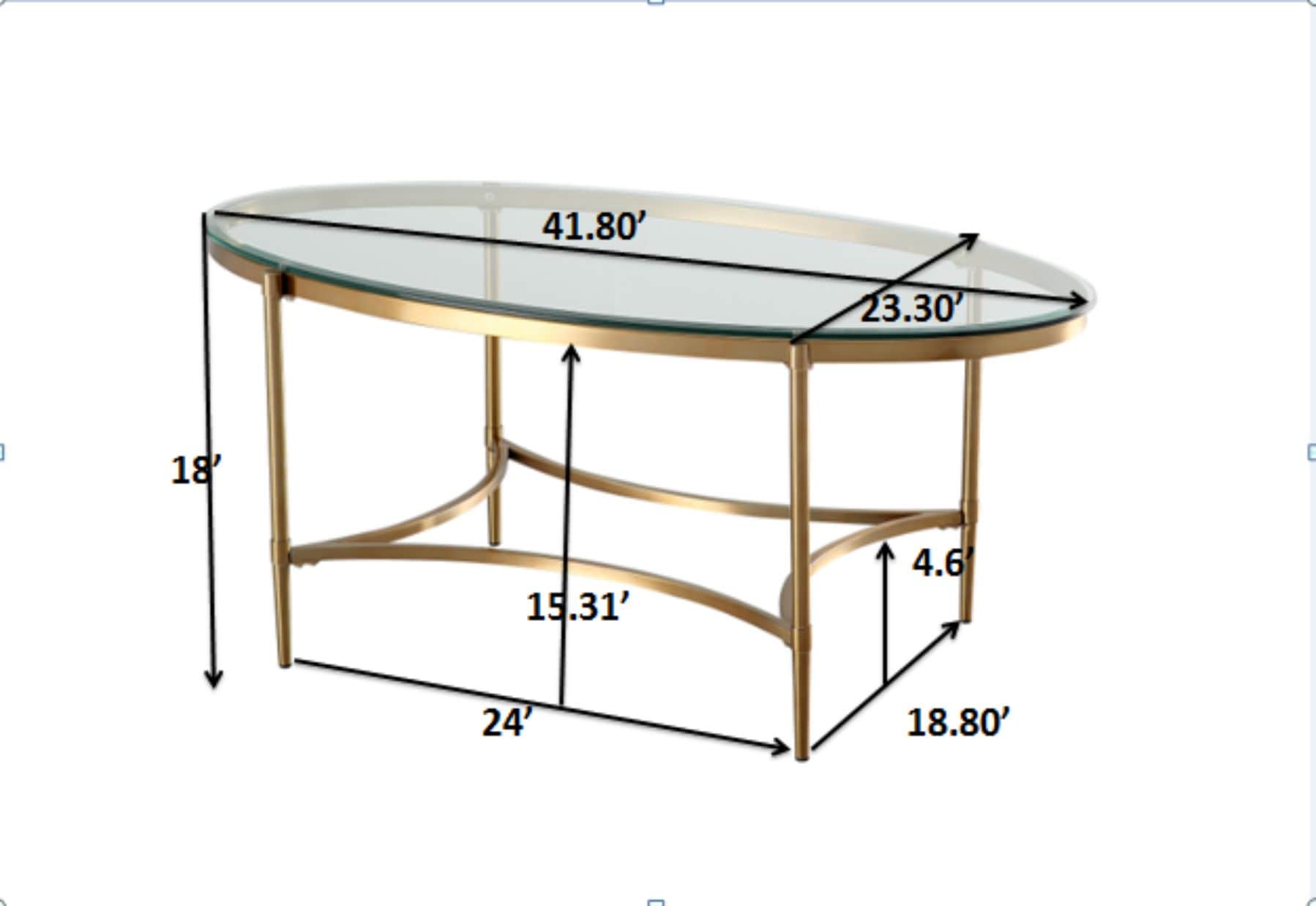 CASAINC WF-CT-1353SA-GL Coffee-Tables - View #2