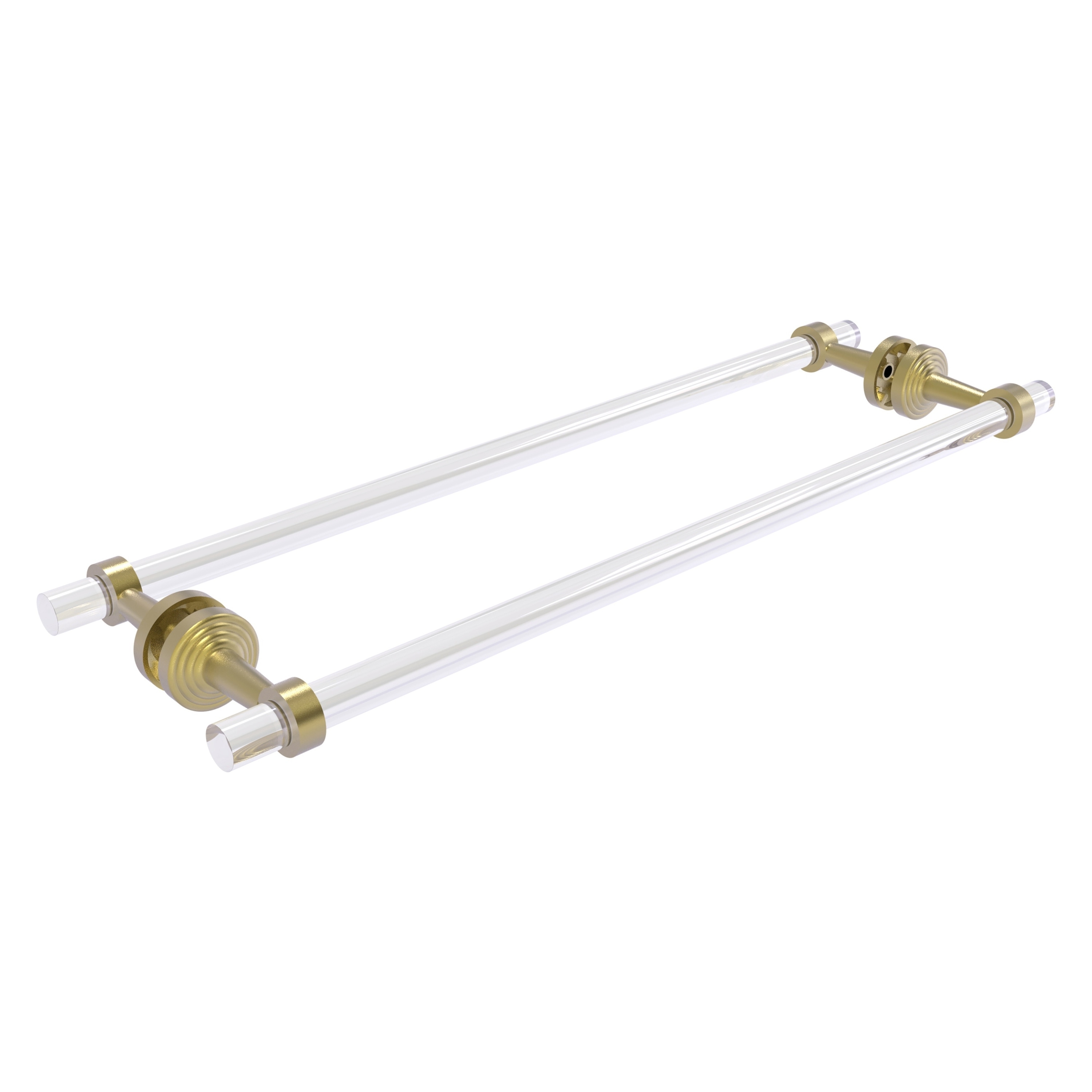 Allied Brass PB-41-BB-24-SBR Pacific Beach 24-in double Satin Brass Wall mount Double Towel Bar