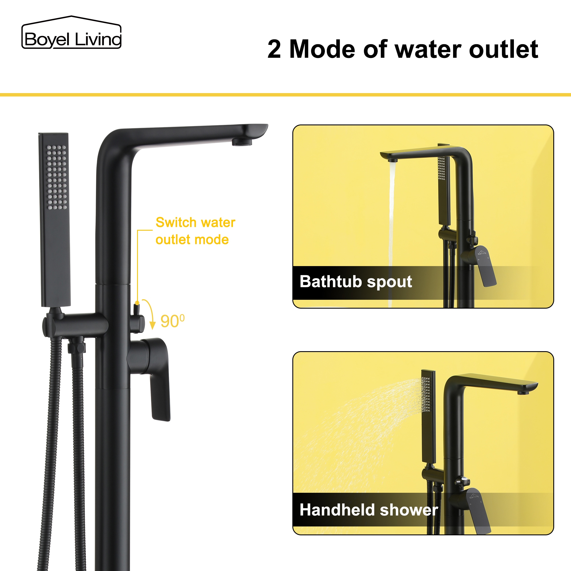 Clihome CSMD-180-20B Roman-Tub-Faucets - View #6