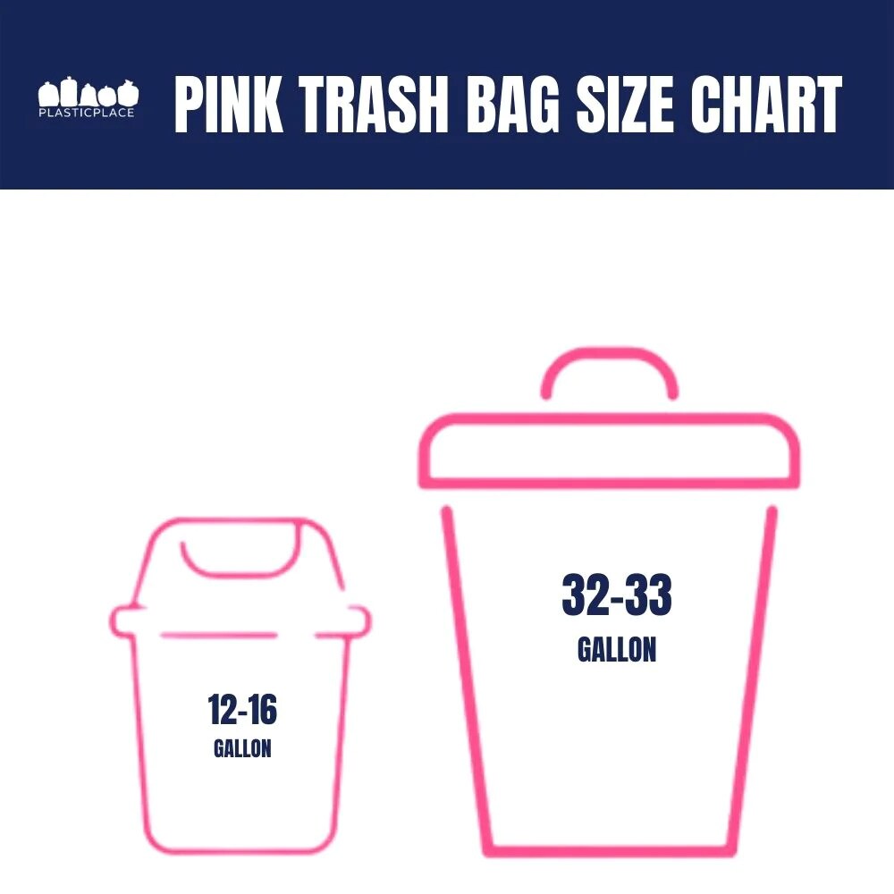 Plasticplace 12-16 Gallon Trash Bags, White (250 Count)