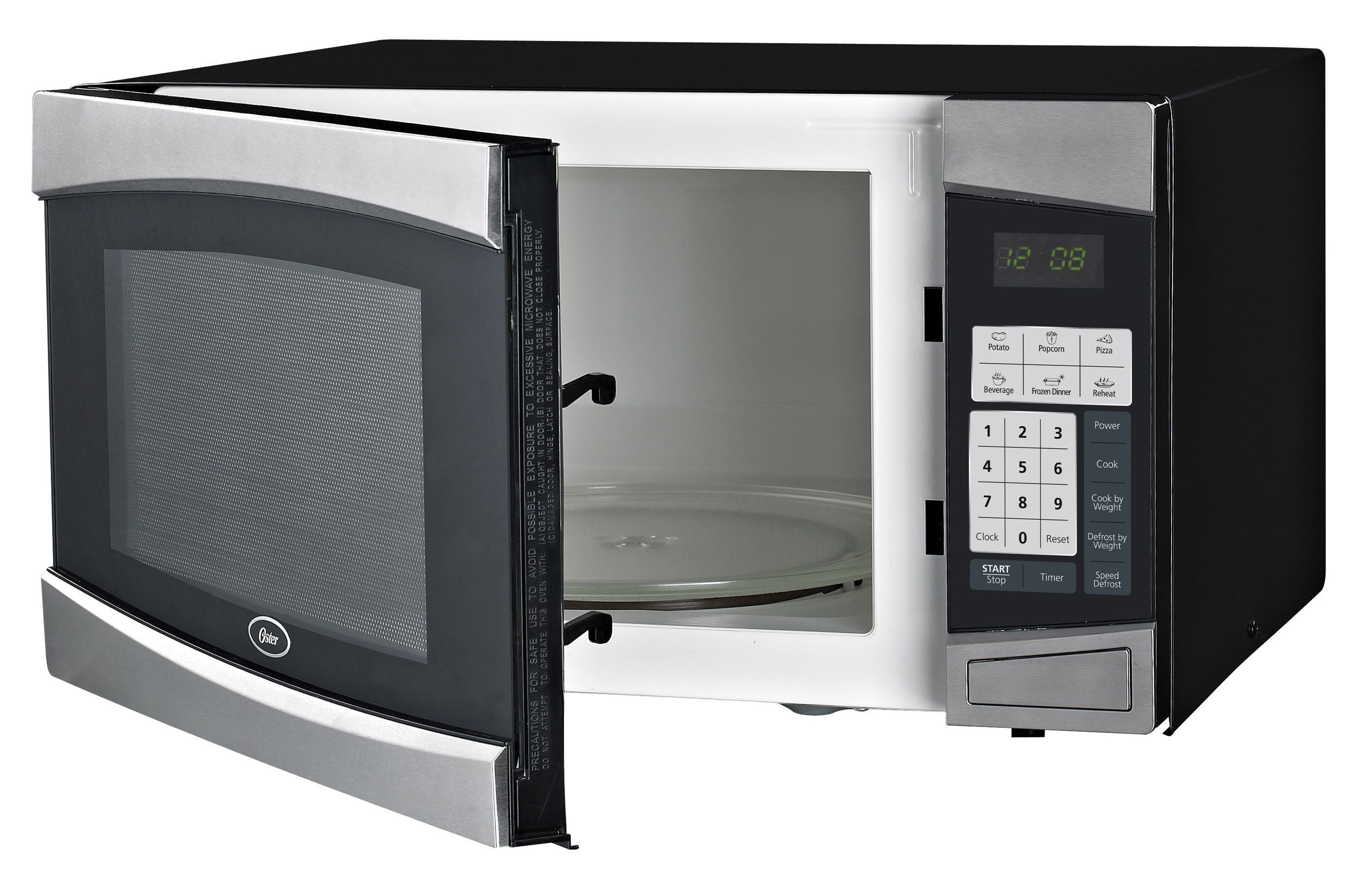 Oster 1.3 Cu. Ft. 1100 Watt Microwave Oven With Sensor