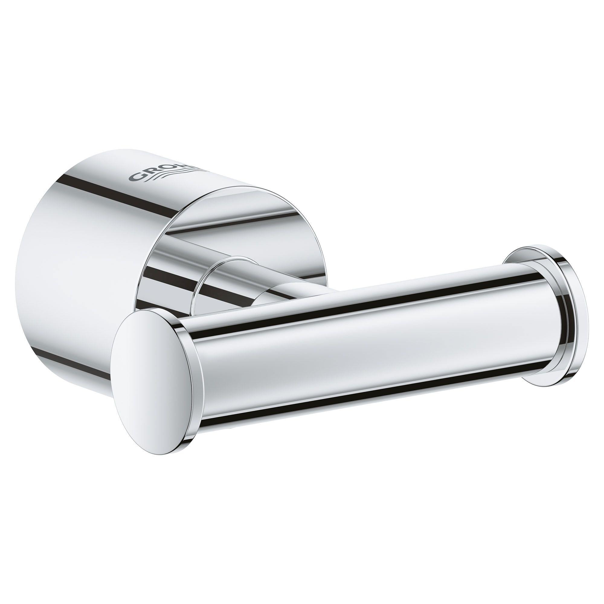 GROHE Atrio New Chrome Double-Hook Wall Mount Towel Hook in the Towel ...