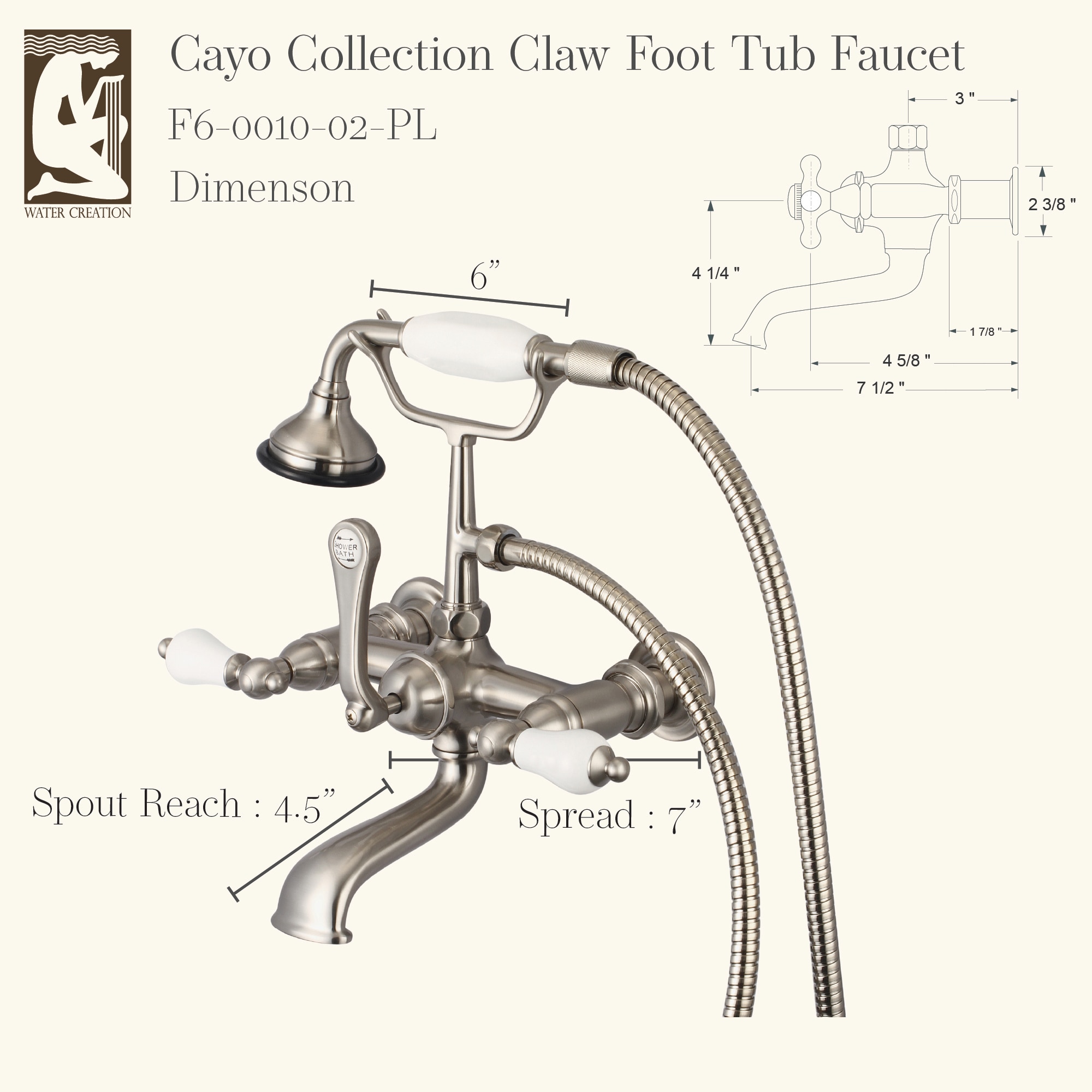 Water Creation F6-0010-02-PL Roman-Tub-Faucets - View #3