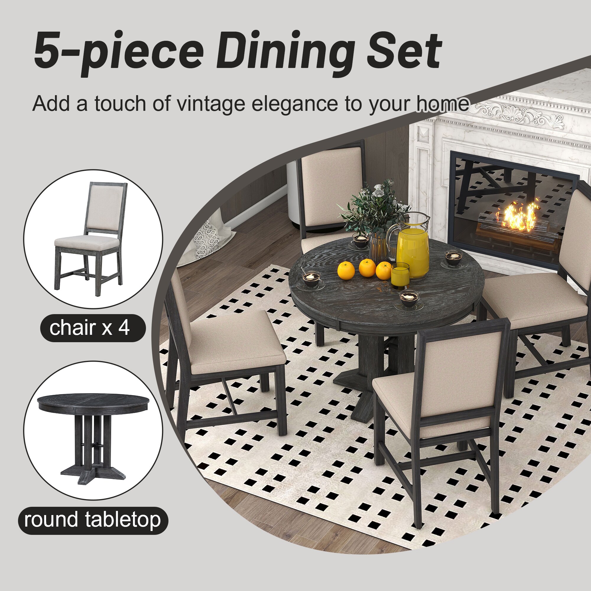 SINOFURN SYA330022GY Dining-Sets - View #8