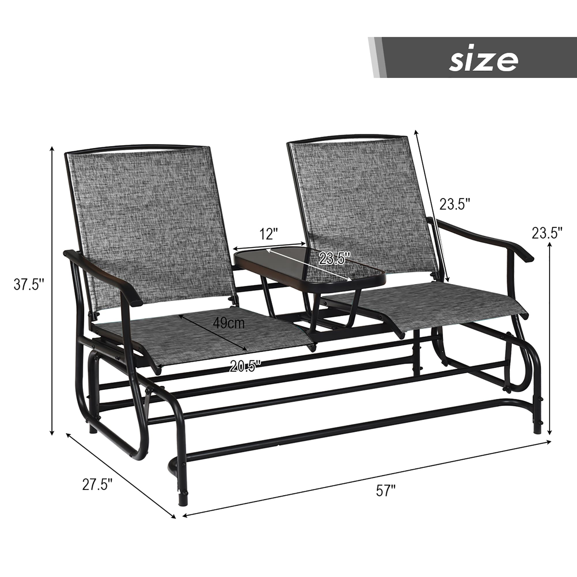 Costway LWS00854 Patio-Chairs - View #2