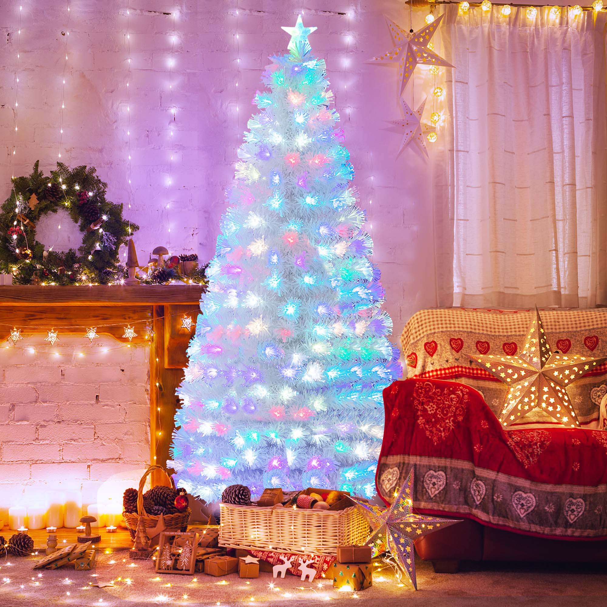 Costway LWS00673 Artificial-Christmas-Trees - View #9