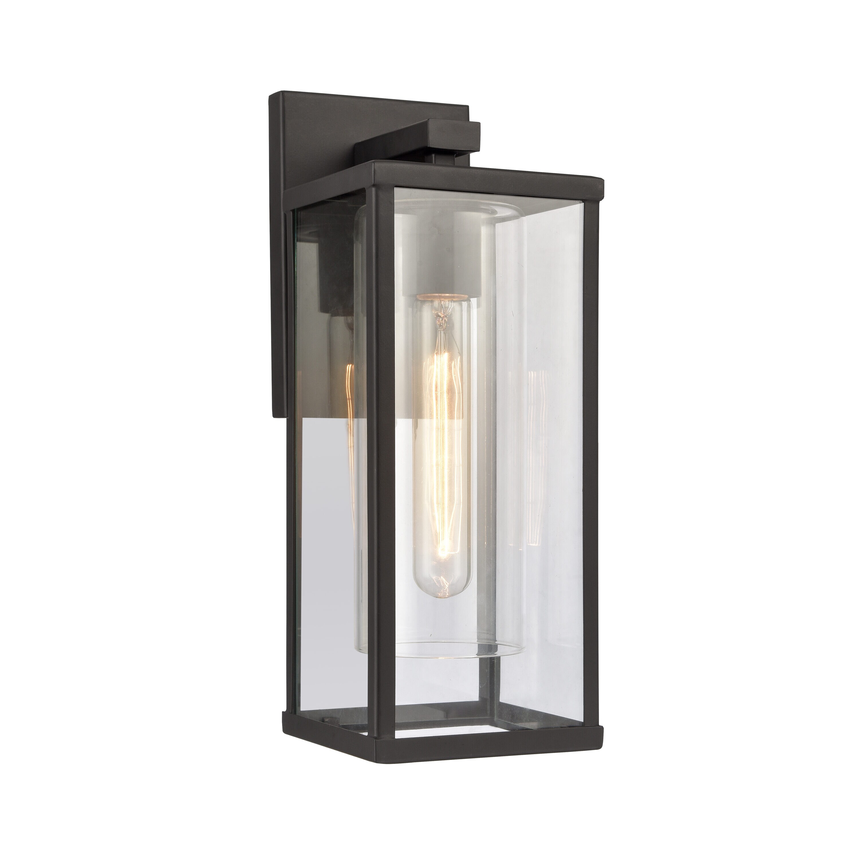 Westmore by ELK Lighting LW-2023260600531 Meadow 1-Light 13.75-in H Matte Black Outdoor Wall Light