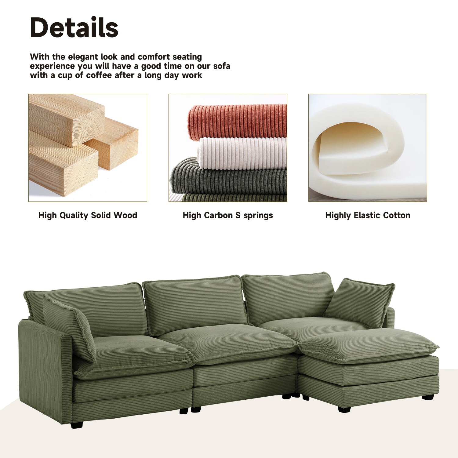 JEAREY LSBDXR-GY Sofas-Loveseats - View #3