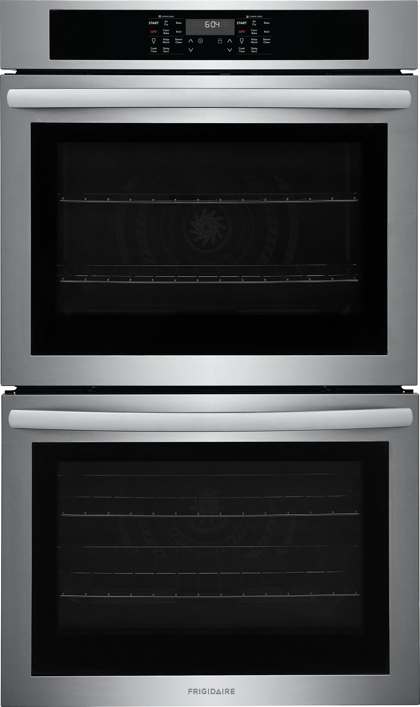 30 inch Double Electric Wall Oven with Air Fry Self + Steam Cleaning ( Stainless Steel )