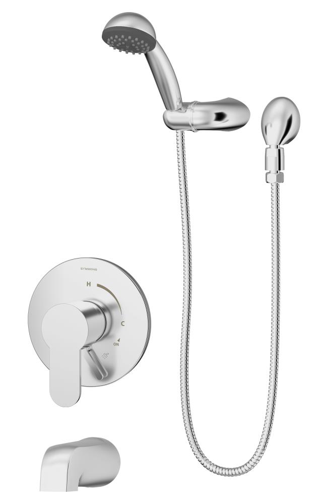 Symmons Identity Polished Chrome 1handle Single Function Round Bathtub