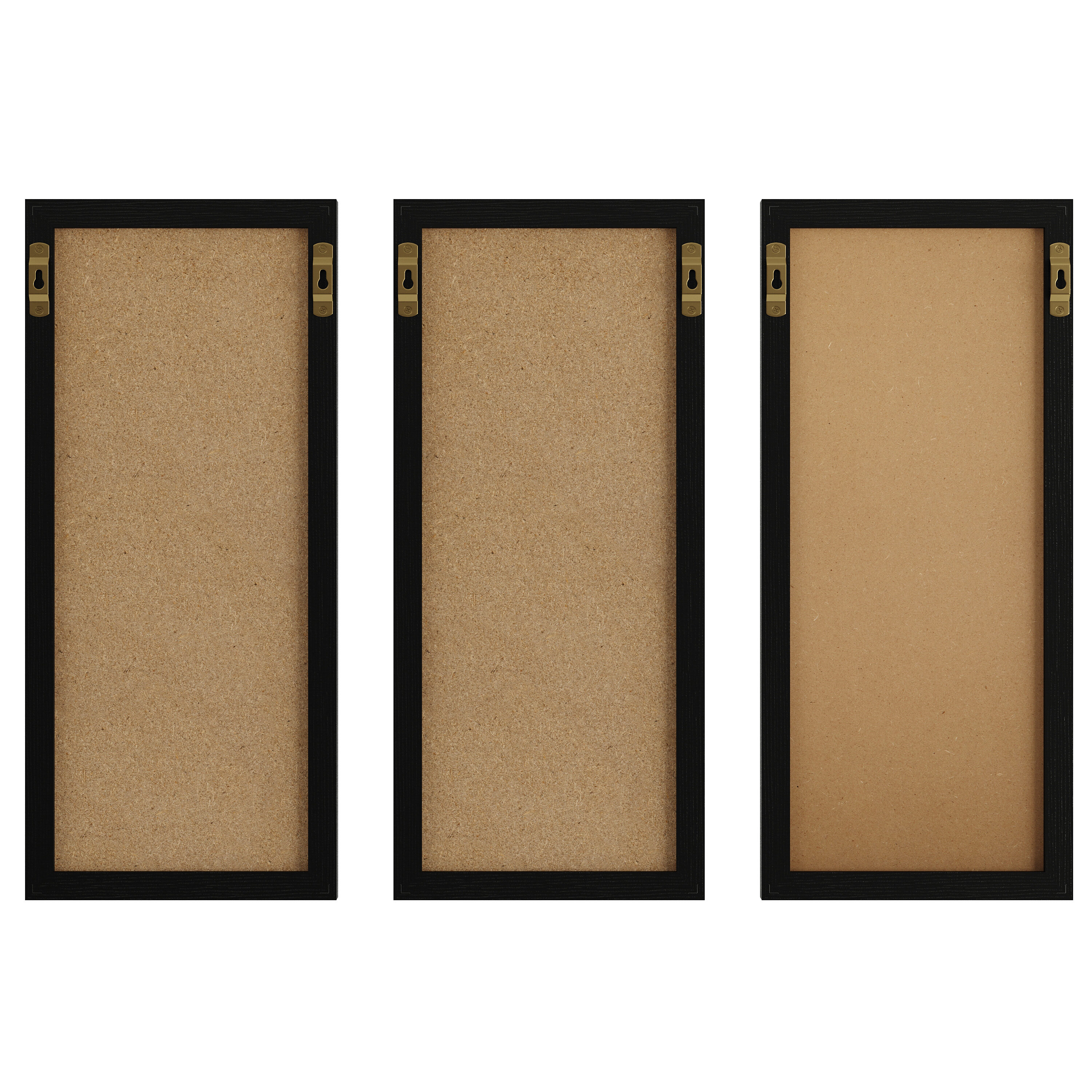 Black Woodgrain Cork, Chalk, and Letter Board Set