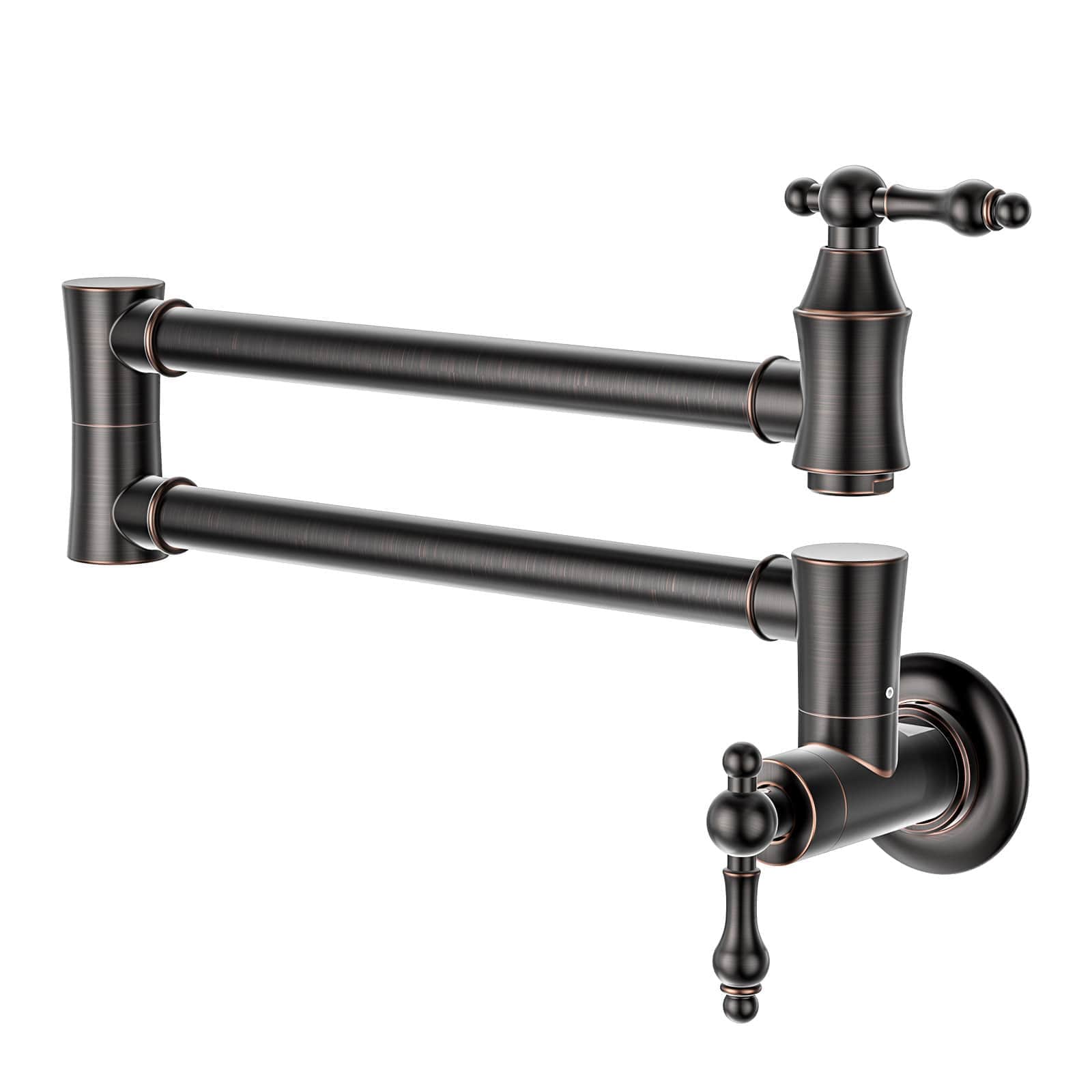 ARCORA Modern Oil Rubbed Bronze Wall Mount Pot Filler Commercial Kitchen Faucet Over Stove
