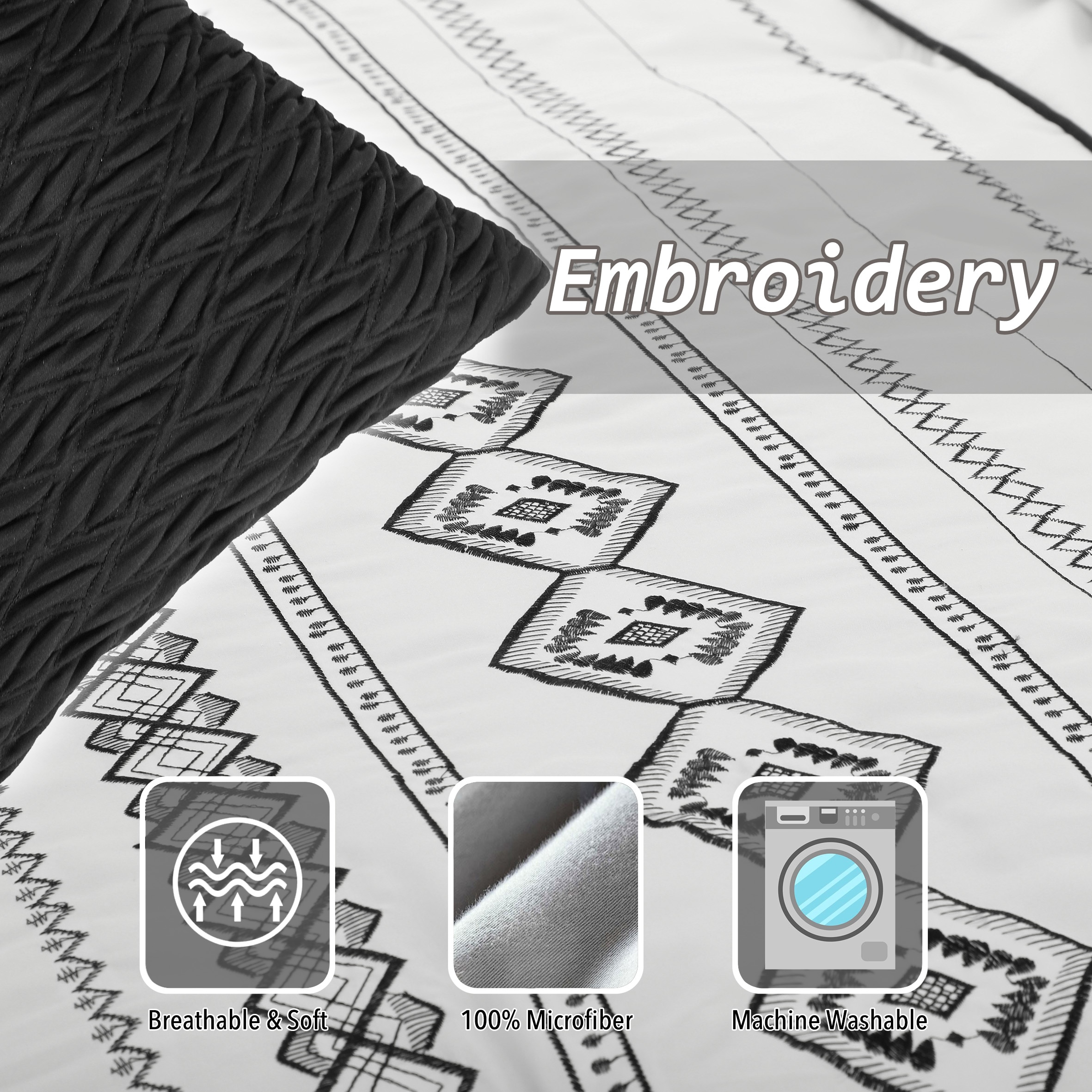 Nanshing ARGENTO7-CK-WHT bedding - View #2