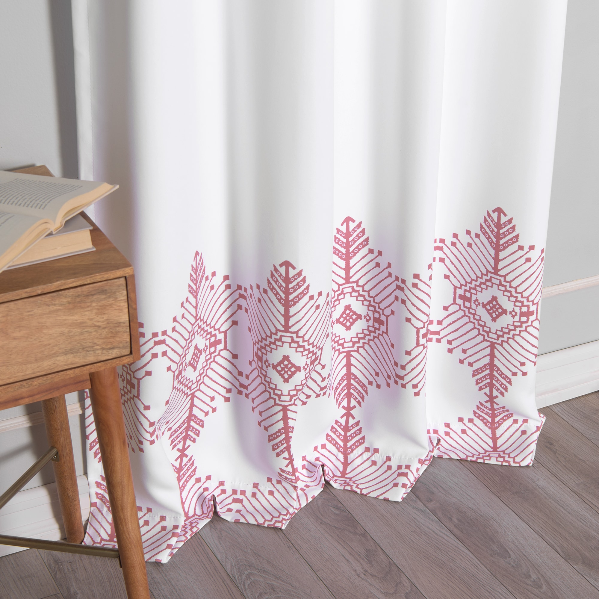 Best Home Fashion SIL-NOR-TRIB-84-PINK curtains - View #5
